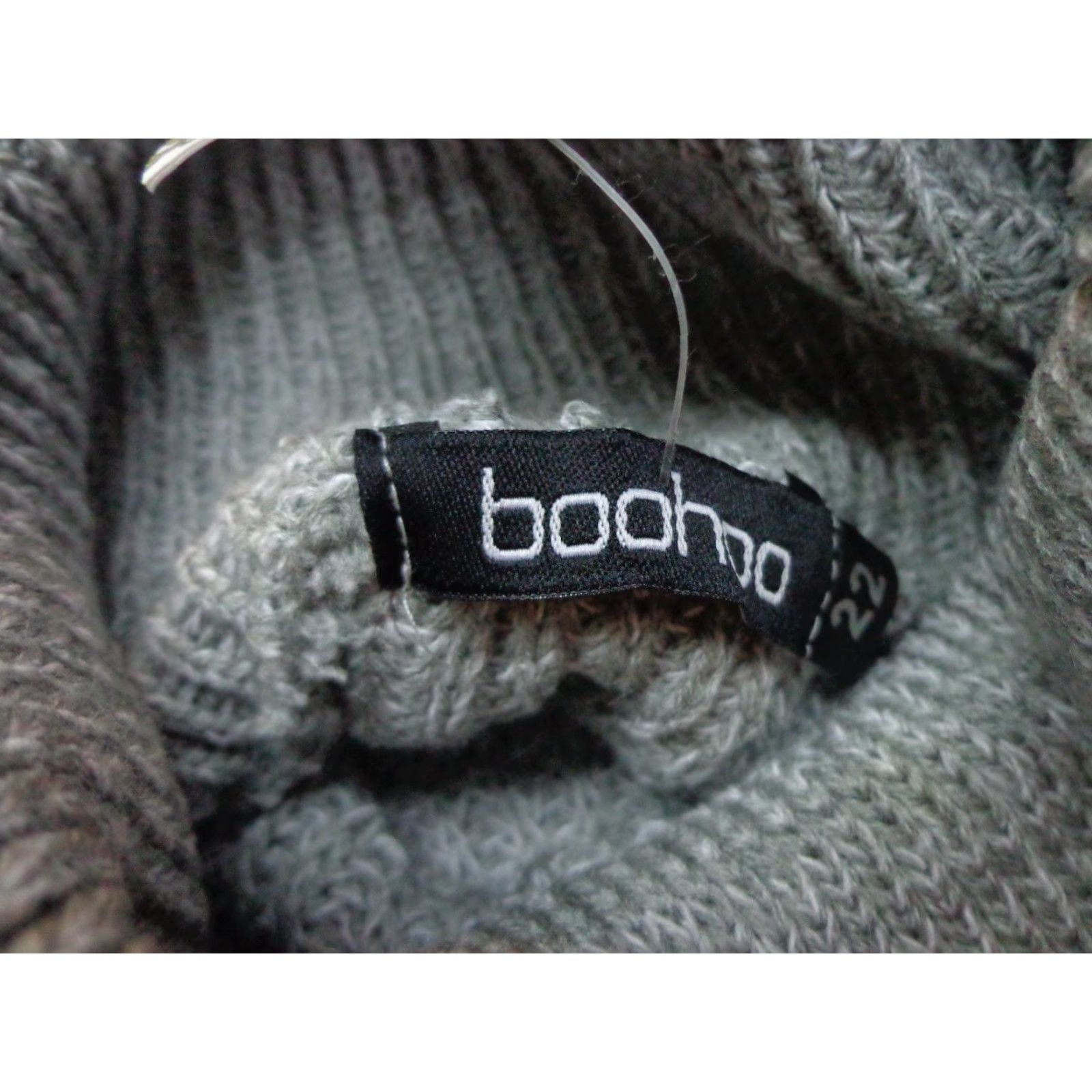 Boohoo Boohoo Plus Roll Neck Jumper Dress Silver Size 22 NEW Size 3XL / US 20-22 - 2 Thumbnail