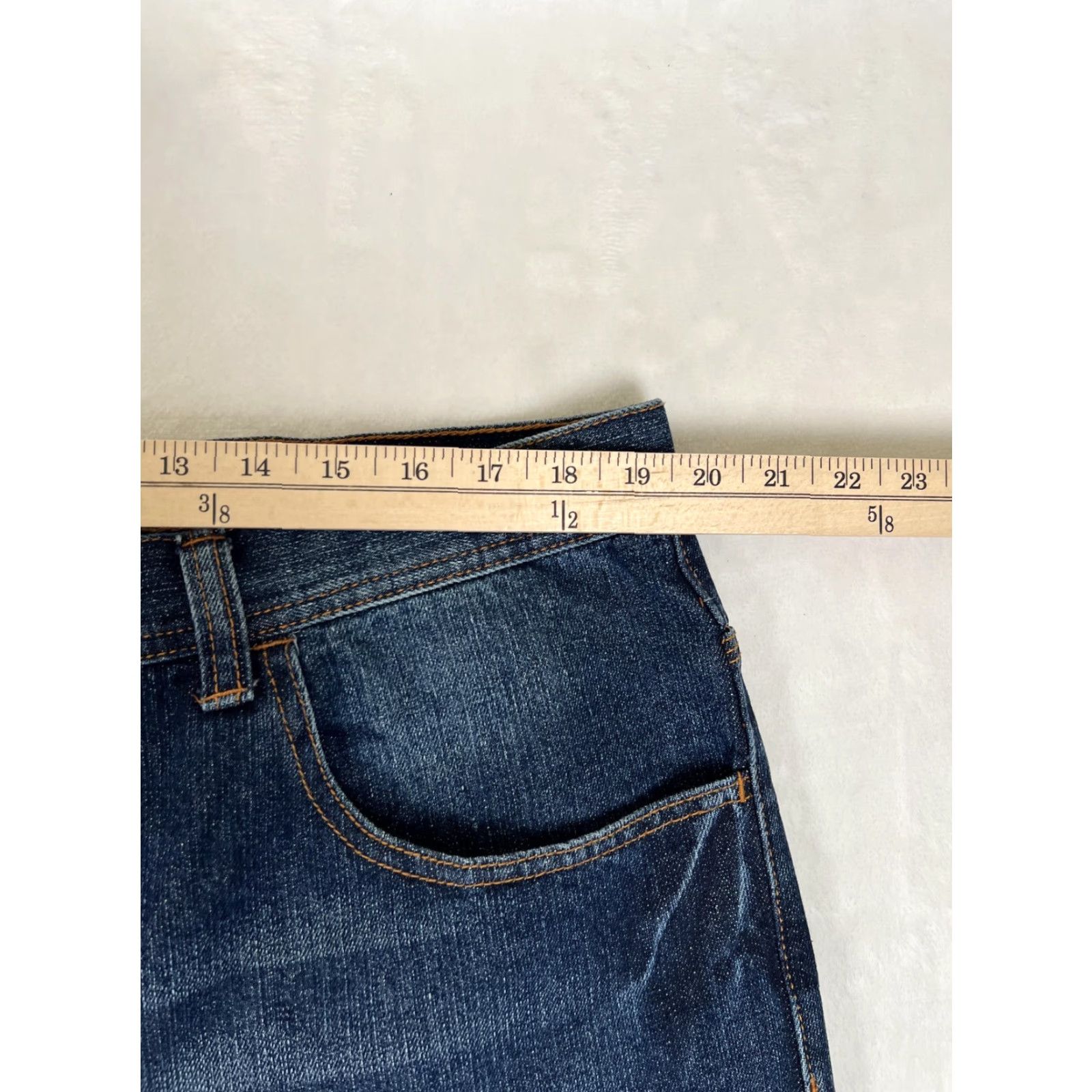 Phat Farm VTG Phat Farm Jeans Mens 40 Blue Dark Wash Denim Embroidered Pocket Hip Hop Size US 40 / EU 56 - 5 Thumbnail