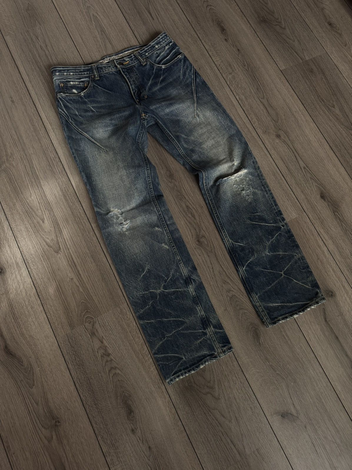 Number (N)ine Number Nine SS08 “Birds” Pain Denim | 3 x 32 | Grailed