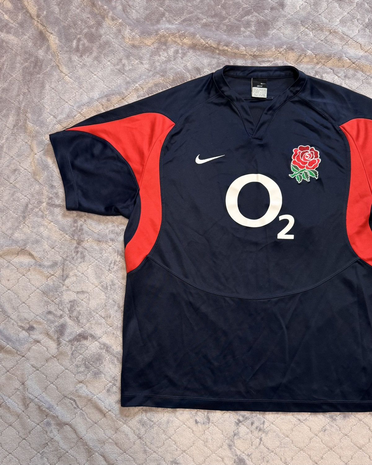 Nike × Vintage Vintage O2 Nike Rugby England League Jersey Size US XL / EU 56 / 4 - 2 Thumbnail