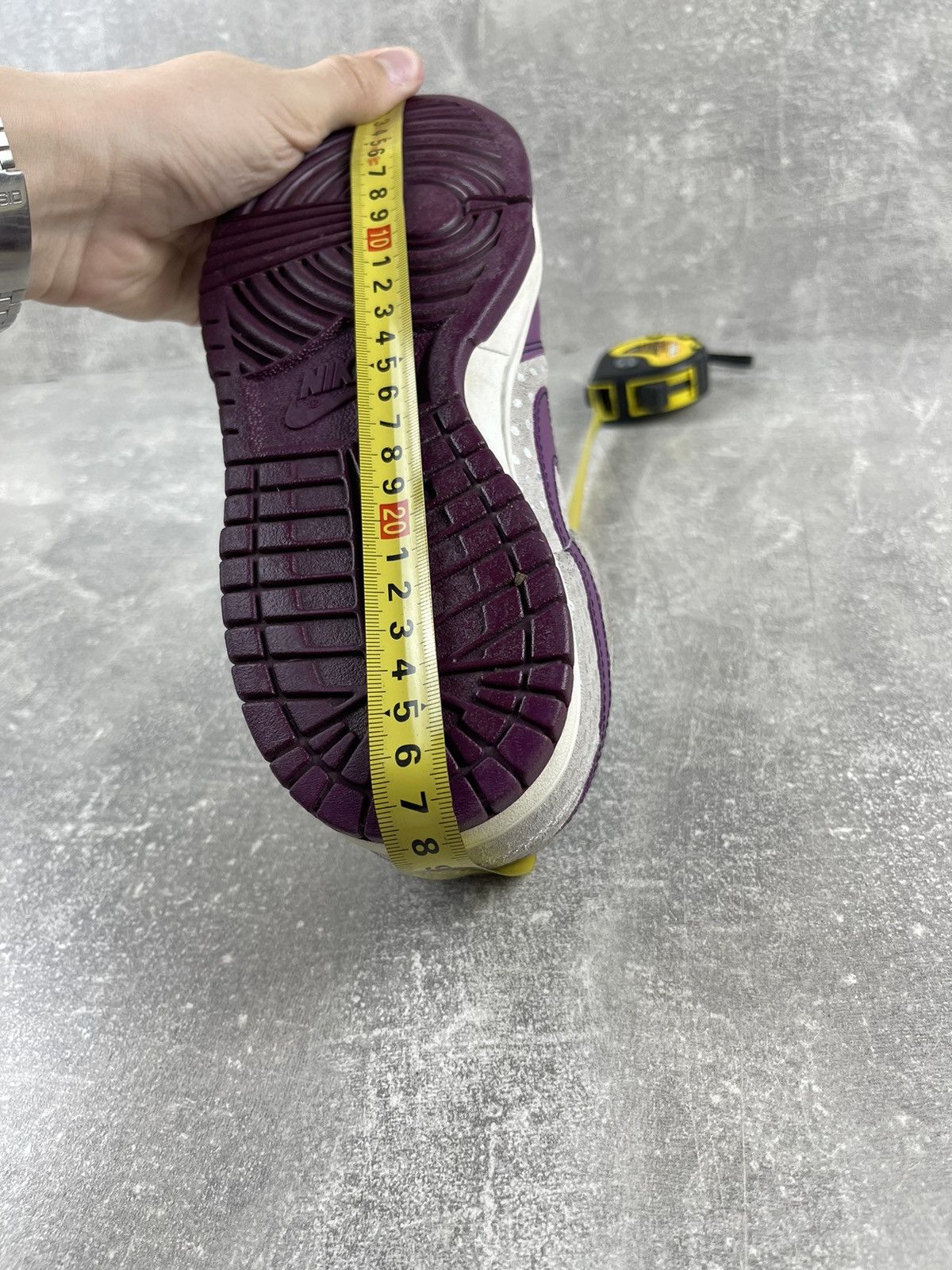 Nike × Vintage Nike Dunks Leather Sneaker Dot Purple Shoes 2009 Size US 9 / IT 39 - 12 Thumbnail