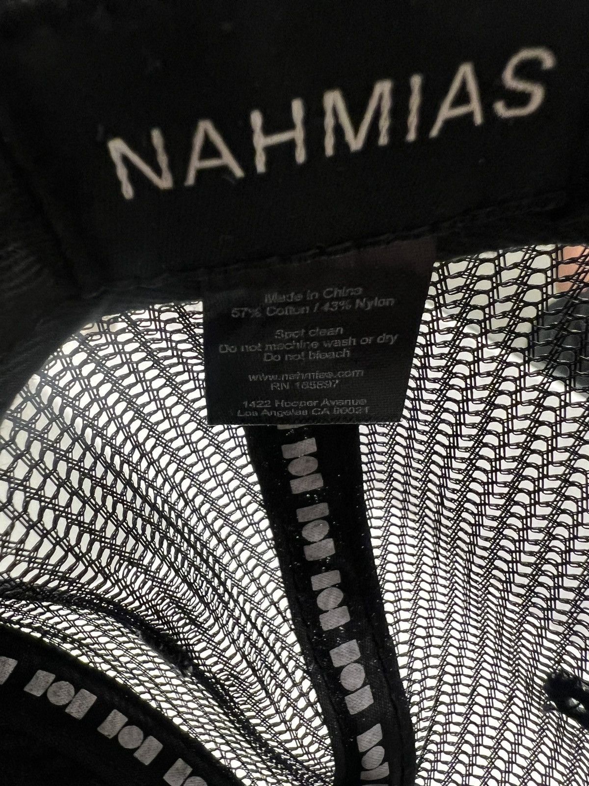 Nahmias Nahmias Standard Text Logo Snapback Size ONE SIZE - 5 Thumbnail