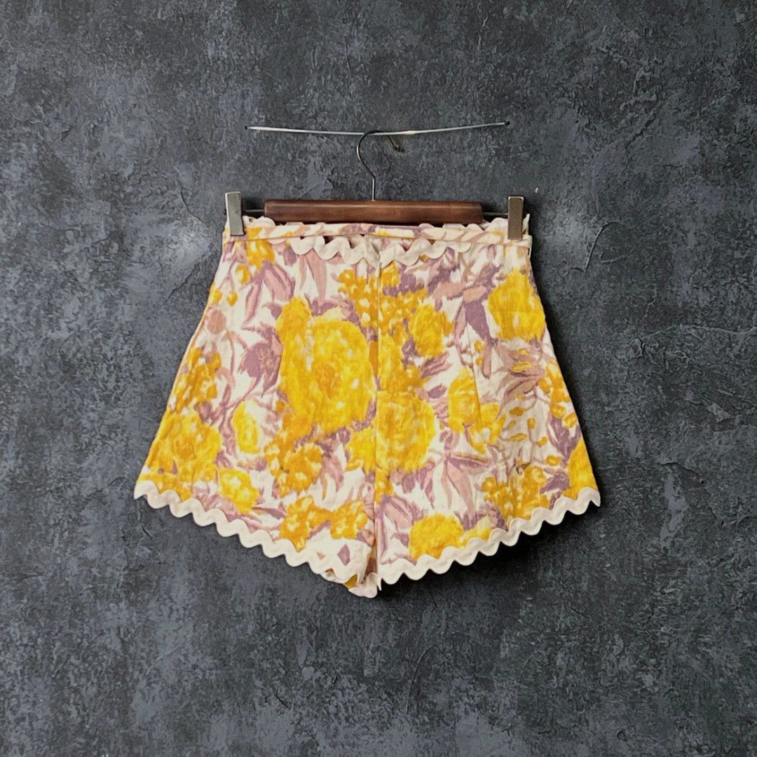 Zimmermann ZIMMERMANN floral linen casual shorts Size 24" / US 00 / IT 34 - 2 Thumbnail