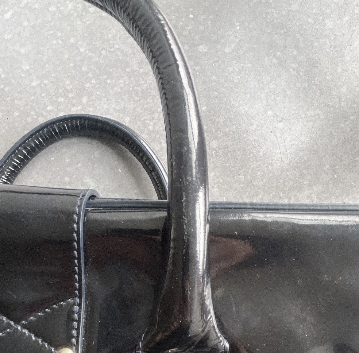 Jimmy Choo Jimmy Choo Large Patent Leather Handbag, Great Condition Size ONE SIZE - 13 Thumbnail