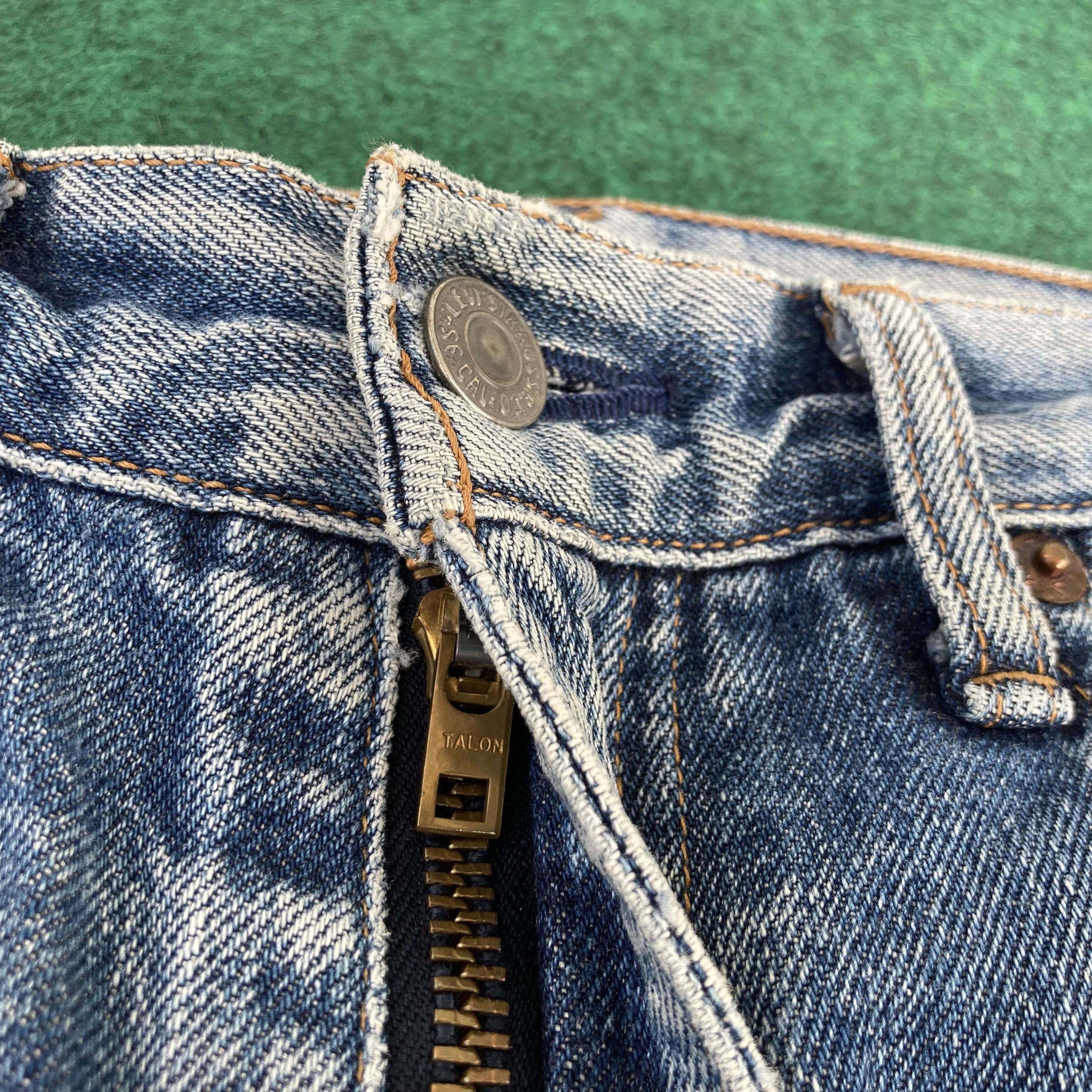 Levi's 28x33.5 Vtg Levis 504z Japan Big E Redline Selvedge Jeans Size US 28 / EU 44 - 5 Thumbnail