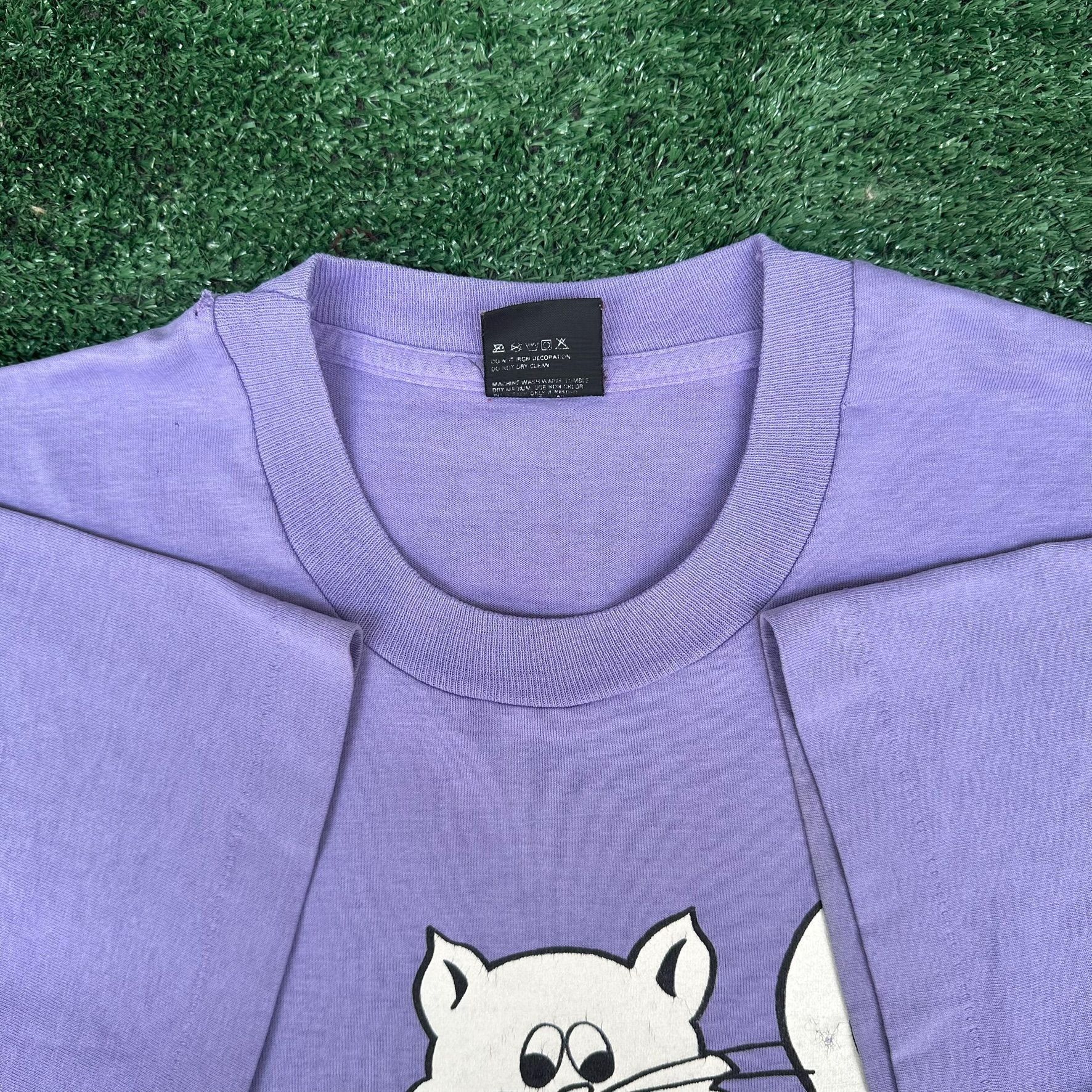 Vintage Vintage 90s Illinois Kittens T-Shirt Cute Animal Pastel Lave Size US L / EU 52-54 / 3 - 3 Thumbnail