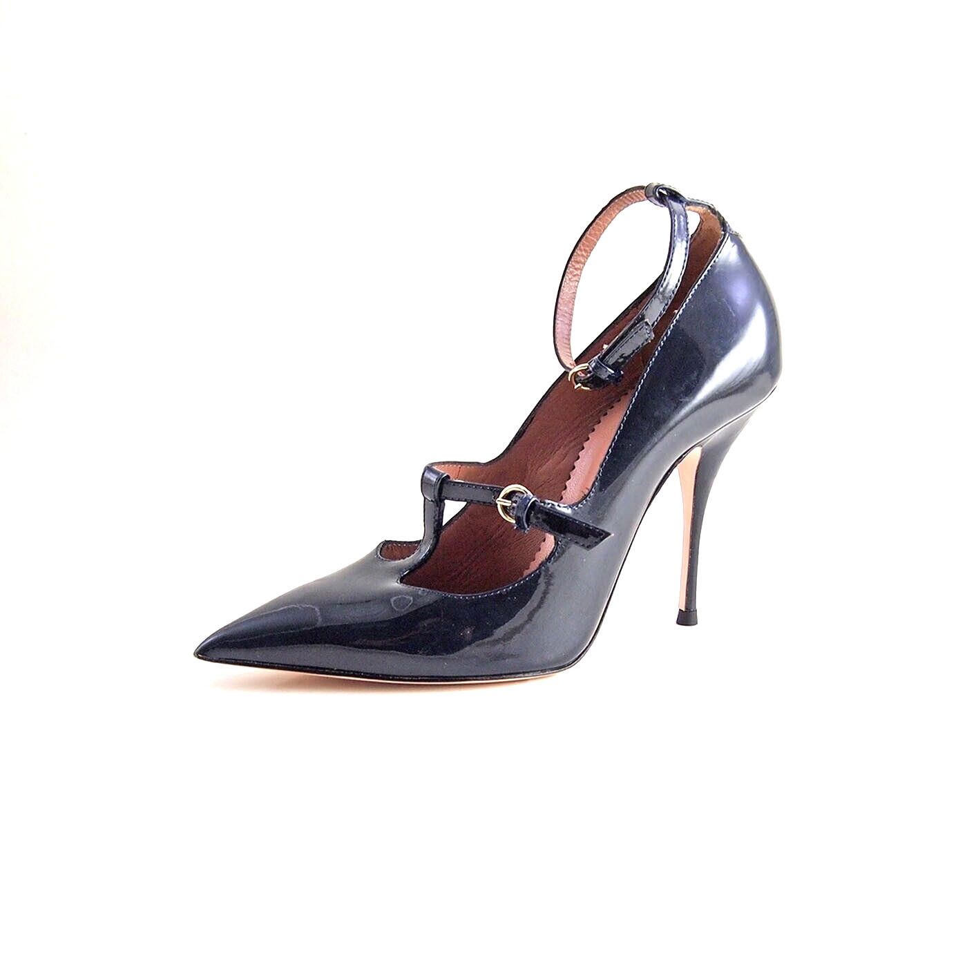 Valentino Red Valentino Heels Blue Patent Leather US 10.5 EU 40.5 Size US 10.5 / IT 40.5 - 1 Thumbnail