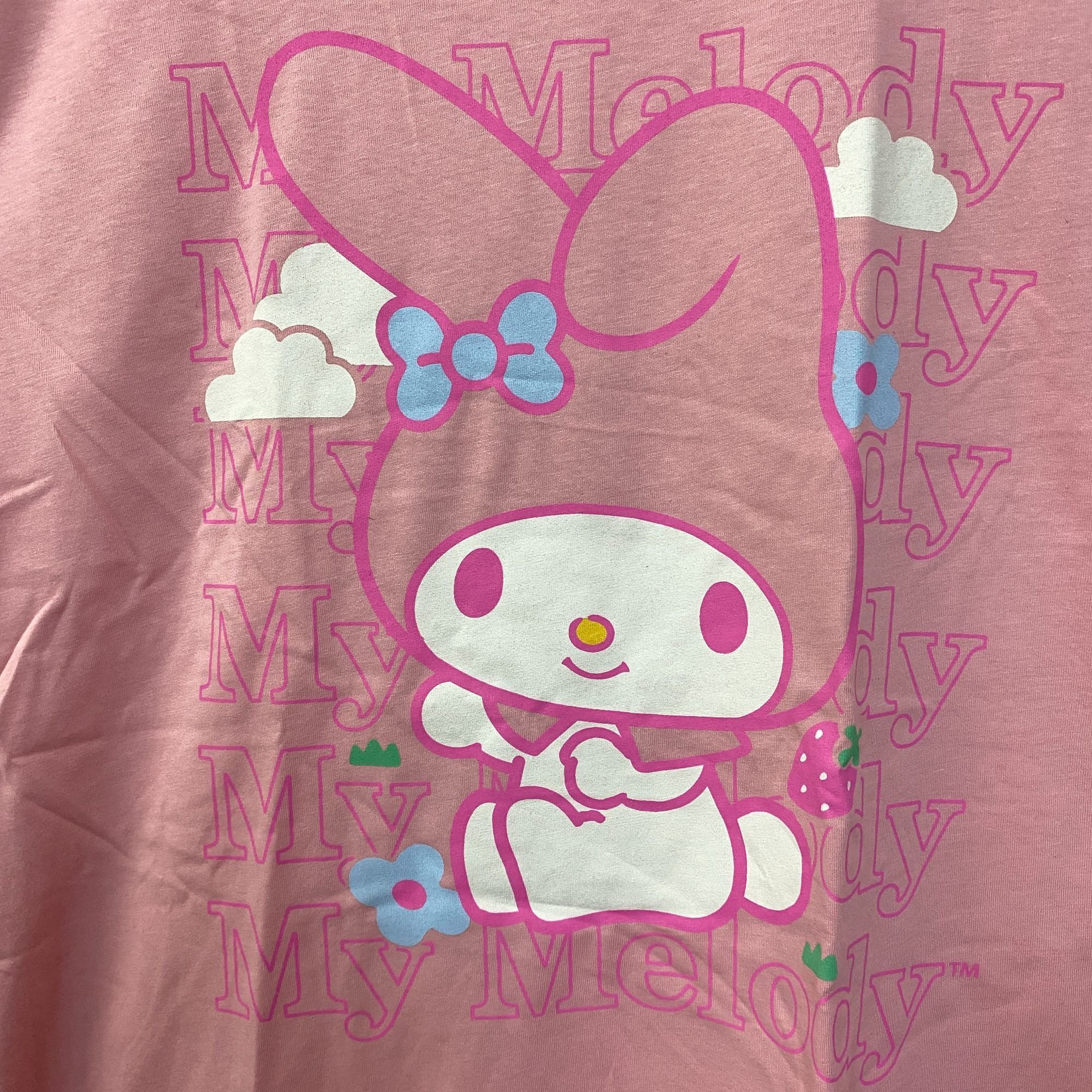 Disney Sanrio My Melody Cute Graphic Design Pink T-Shirt Large Size L / US 10 / IT 46 - 2 Thumbnail