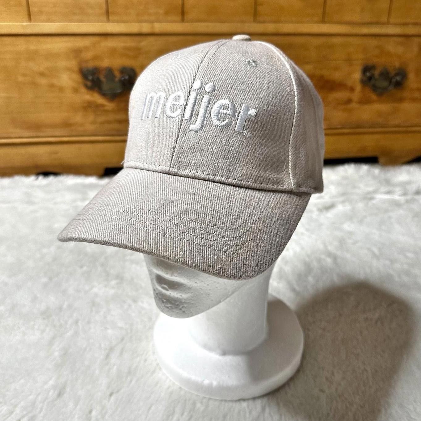 Designer Meijer Unisex Beige Dad Hat Embroidered Logo Adjustable Cap Size ONE SIZE - 1 Thumbnail