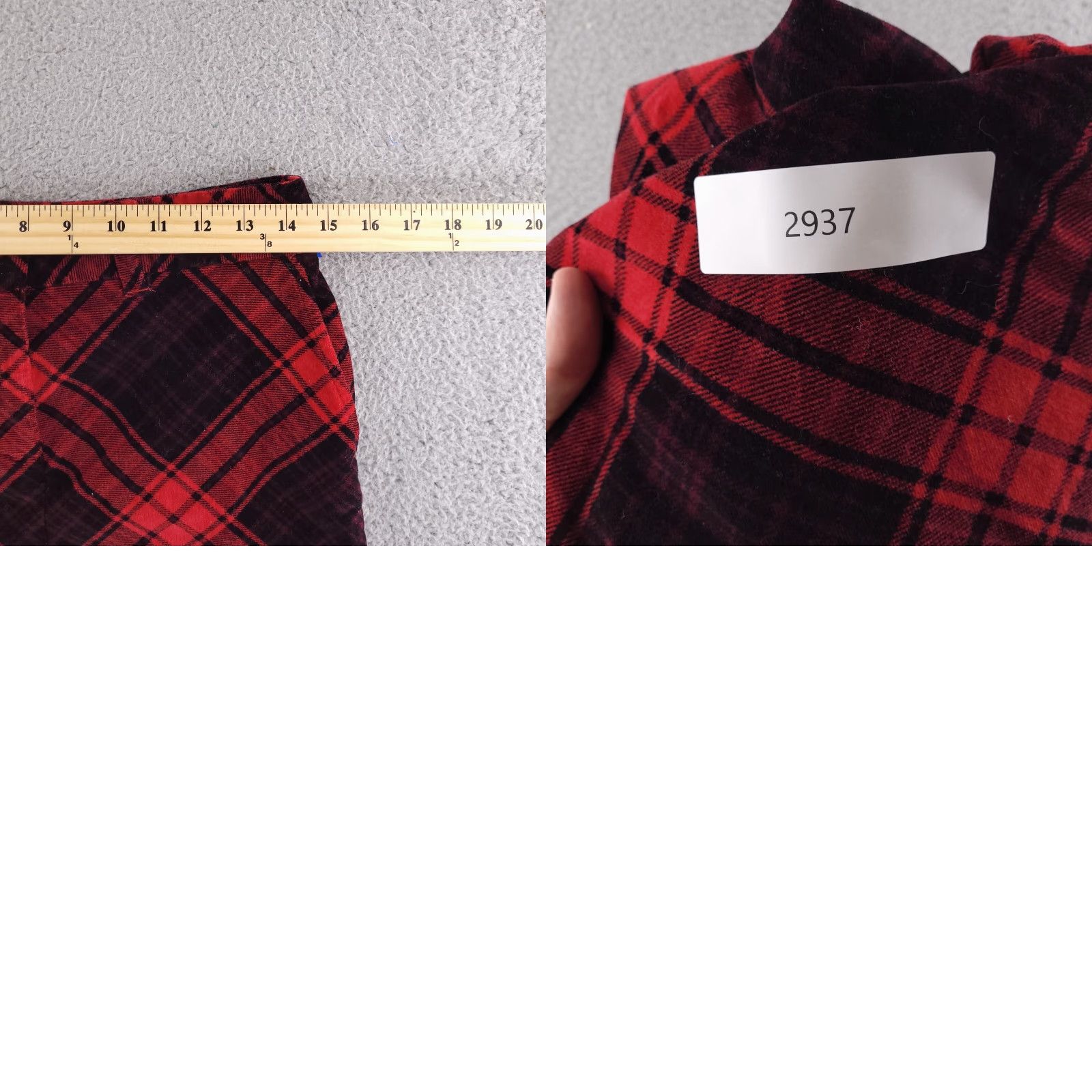 Vintage LL Bean Velour Plaid Skirt Womens 4 Petite Red Black Midi Pencil Velour Plaid Skirt 4P Womens Girls? Size 27" / US 4 / IT 40 - 8 Thumbnail