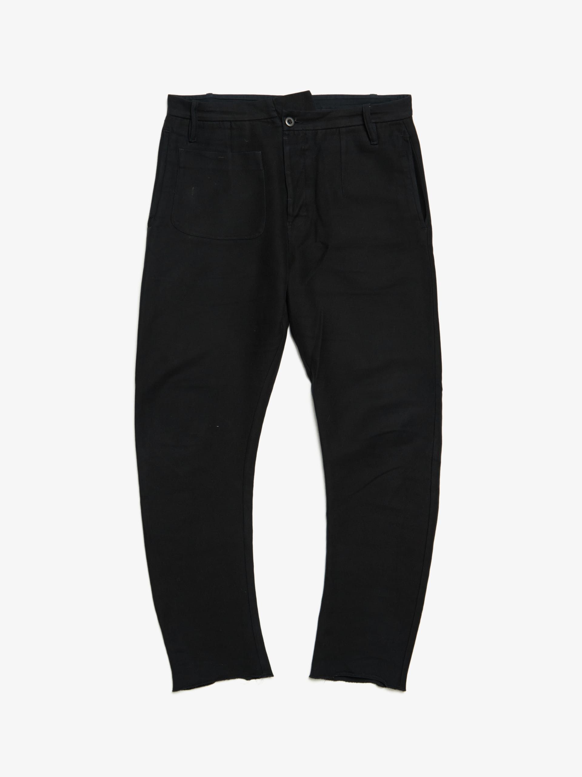 image of Lost Found Ria Dunn Navy Cotton Front Pocket Raw Hem Pants, Men's (Size 33)