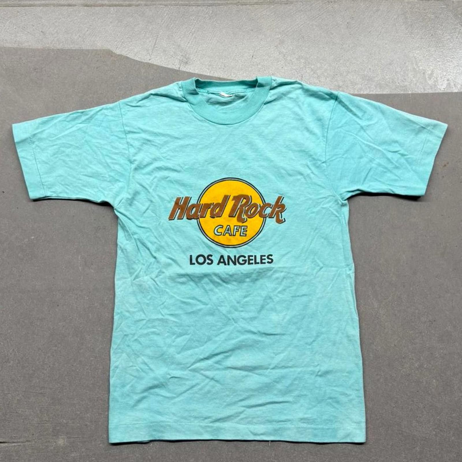 Hard Rock Cafe 1980s Faded Hard Rock Cafe Los Angeles Single Stitch T-Shirt Size US S / EU 44-46 / 1 - 1 Thumbnail