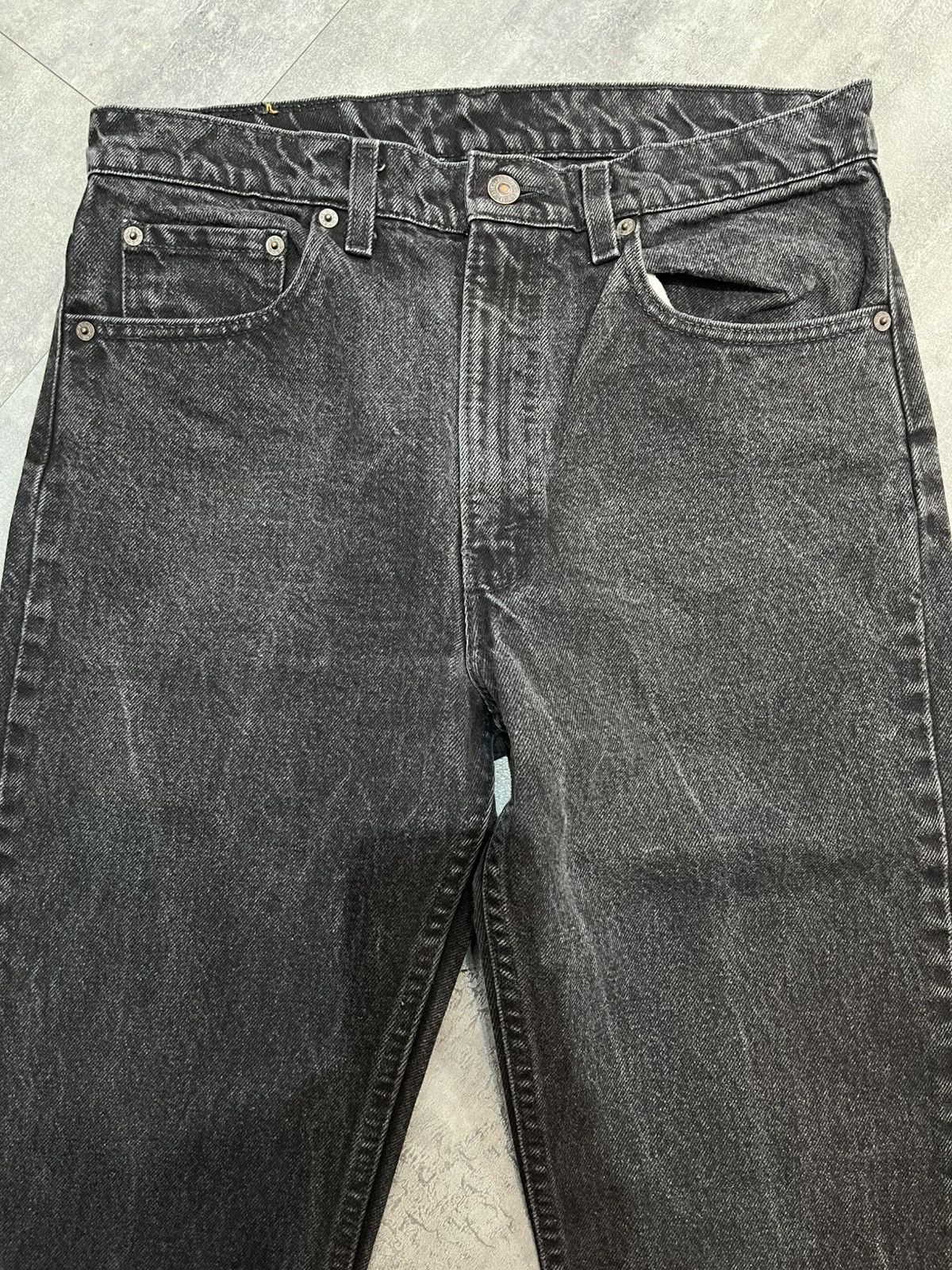 Levi's Vintage Clothing Leiv’s 505 U.S.A Black Denim Size US 32 / EU 48 - 3 Thumbnail