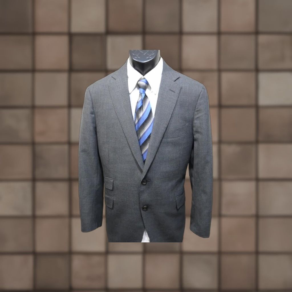 SuitSupply Pure Wool Blazer Sports Jacket Gray Mens 42 Regular