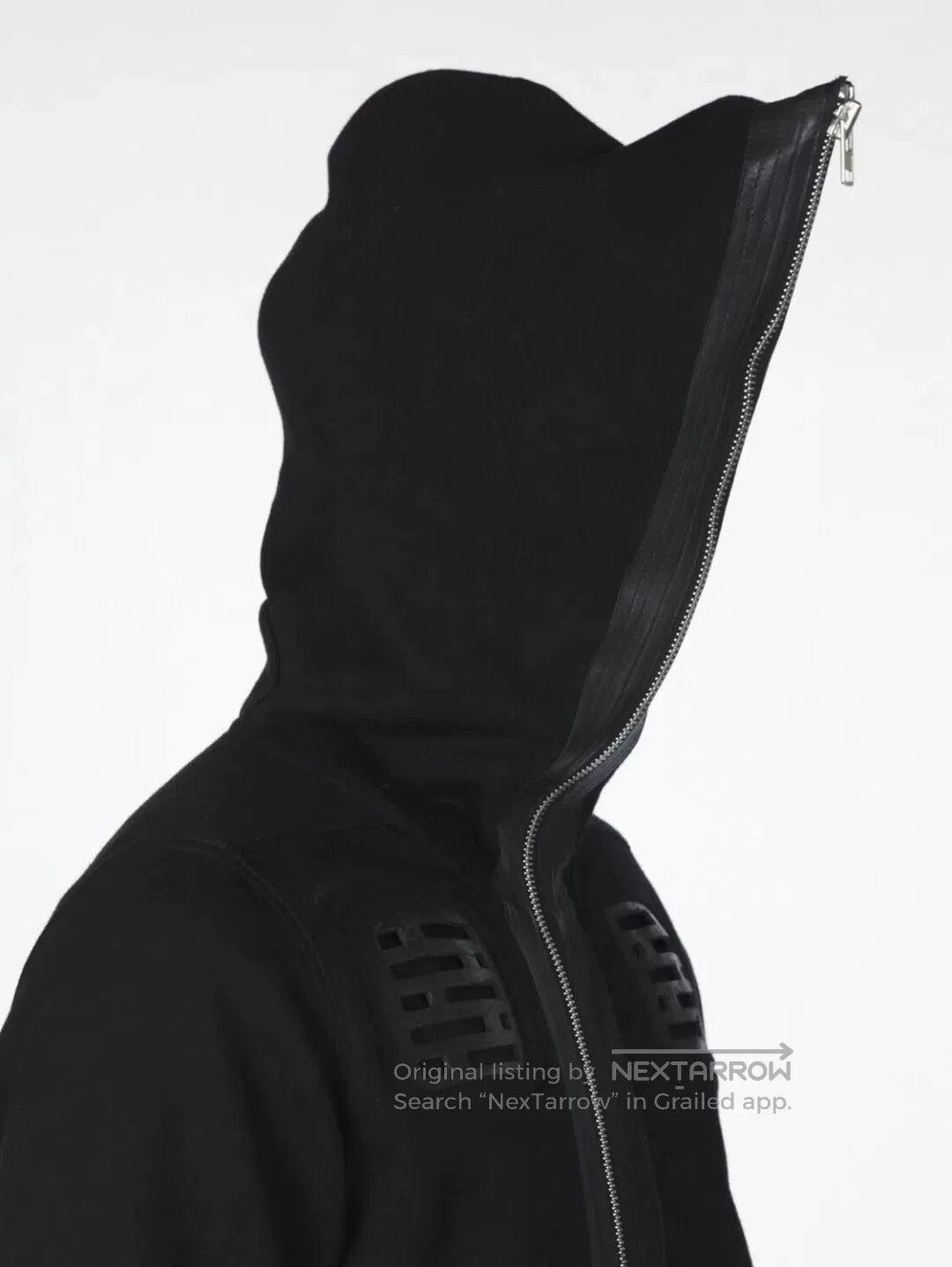 Rick Owens Rick Owens Black Zippered Hoodie Jacket. Size US S / EU 44-46 / 1 - 6 Thumbnail