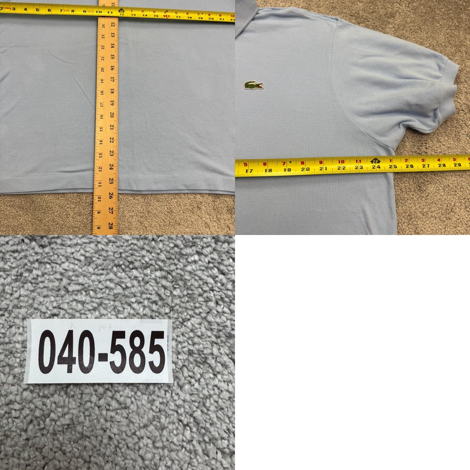 Lacoste Lacoste Polo Shirt Mens 2XL Light Blue Short Sleeve Cotton Classic Prep Shirt Size US XXL / EU 58 / 5 - 9 Thumbnail