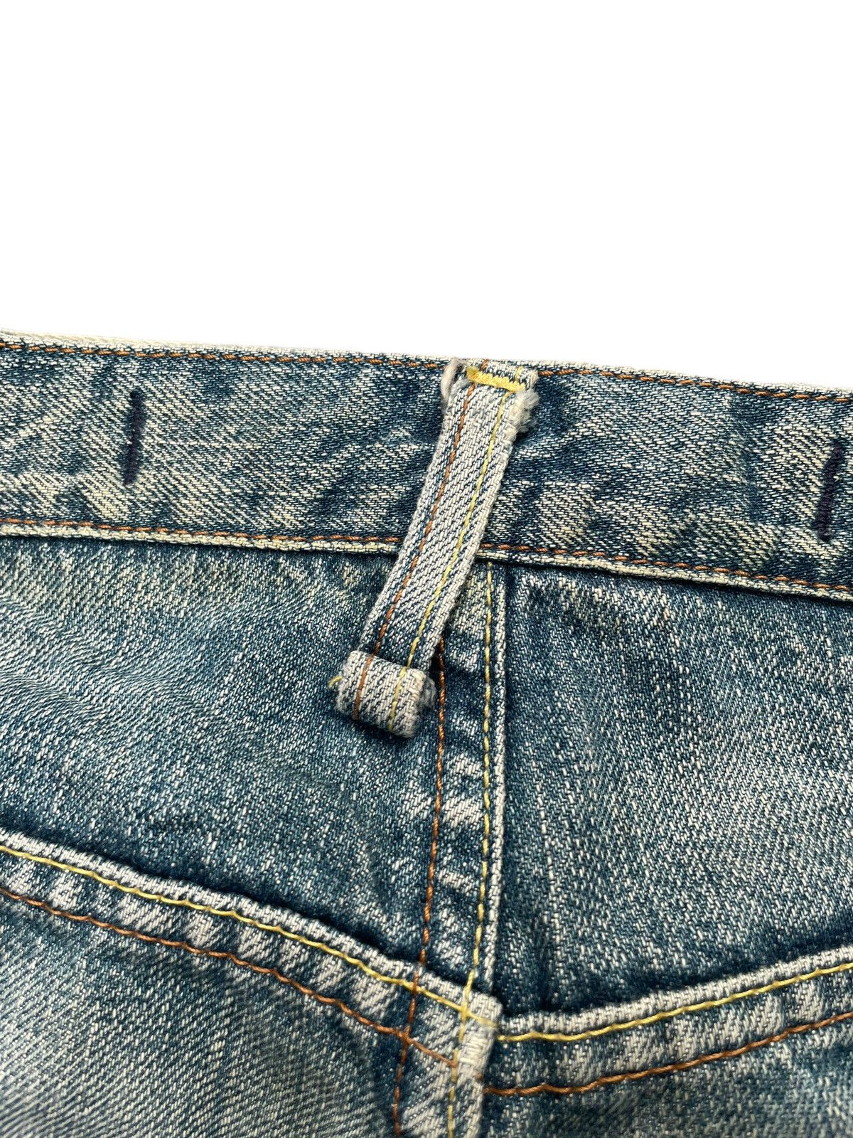 Fake London Genius Fake London Genuis Distresed Denim Size US 33 - 11 Thumbnail