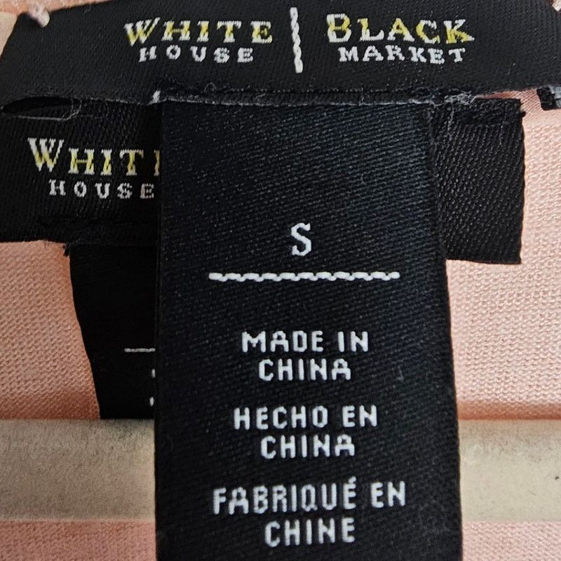 White House Black Market White House Black Market Womens Surplice Flowy Top S Peach Size S / US 4 / IT 40 - 6 Thumbnail