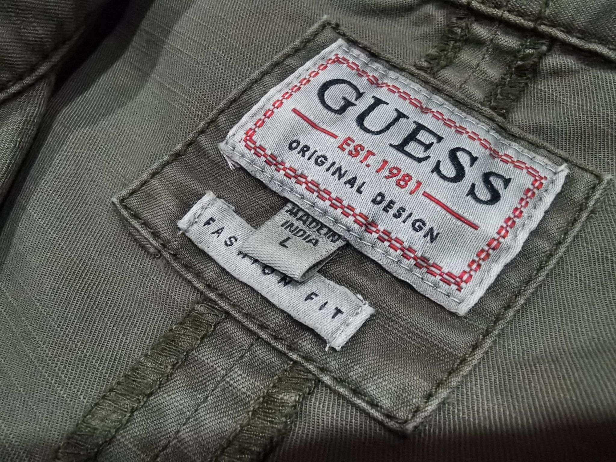 Guess GUESS army Green jacket L 8136 Size US L / EU 52-54 / 3 - 7 Thumbnail
