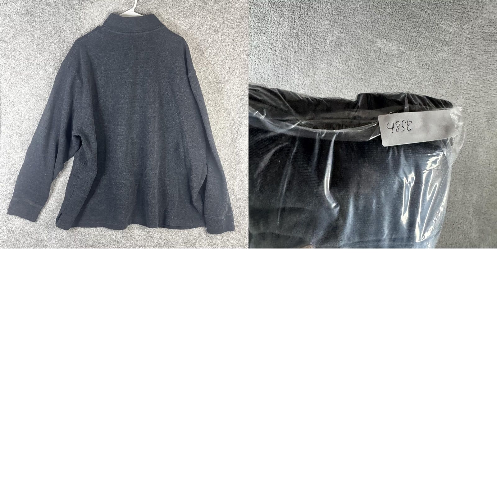 Polo Ralph Lauren Polo Ralph Lauren Sweatshirt Pullover 3X Big & Tall Gray Fleece 1/4 Zip Mock Neck Logo Men Size US XXL / EU 58 / 5 - 9 Thumbnail
