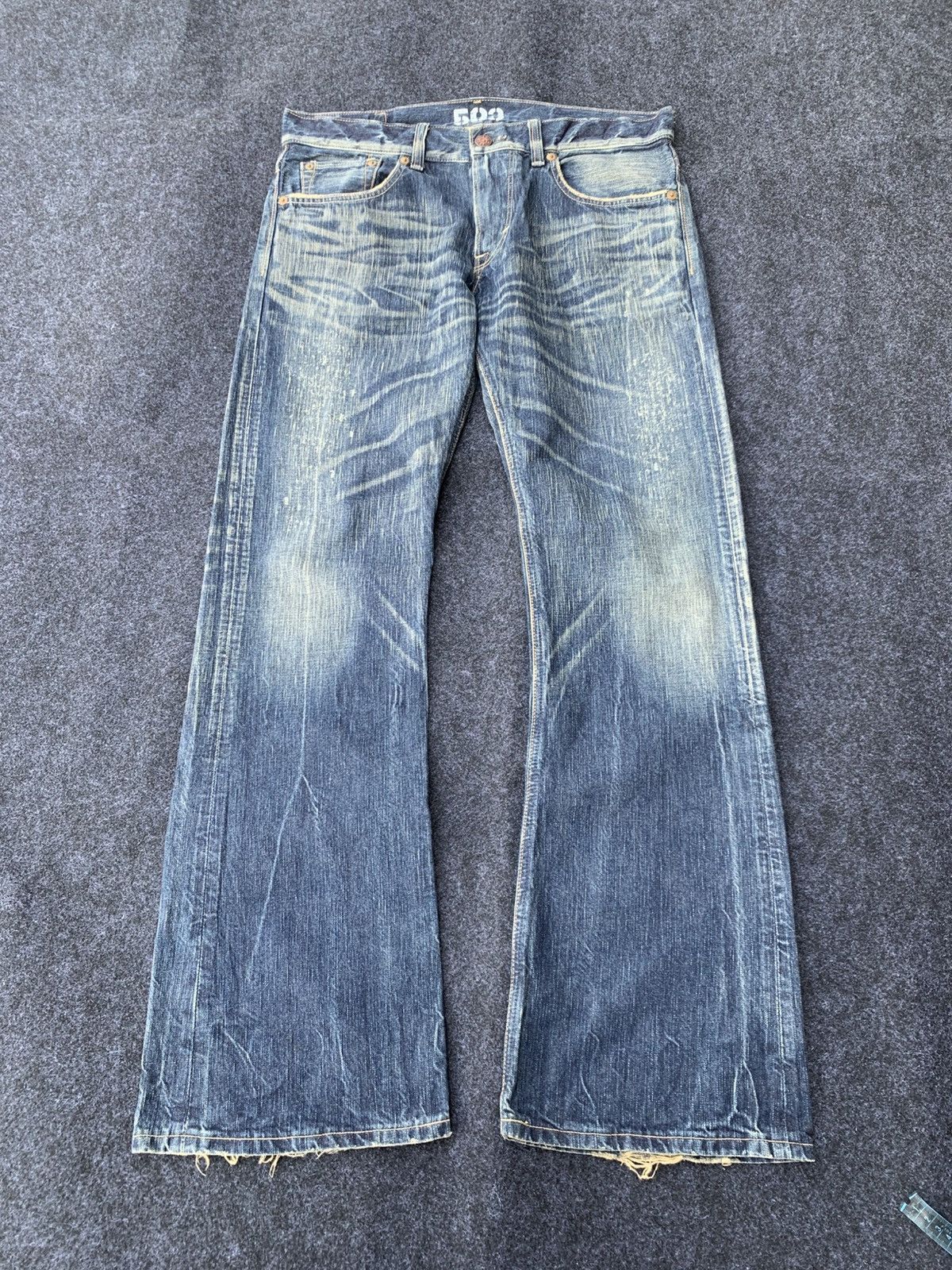 Edwin FLARE EDWIN 503 BLUE TRIP.THIS EDWIN FOR SALE JAPAN ONLY. Size US 36 / EU 52 - 1 Thumbnail