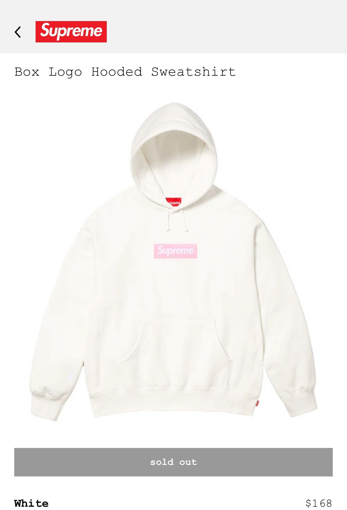 Supreme Supreme box logo hoodie FW25 White/Pink Size US L / EU 52-54 / 3 - 1 Preview