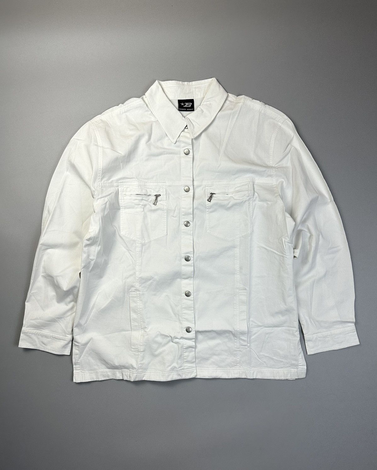 Bogner Oversized white button shirt Bogner sport Size L / US 10 / IT 46 - 1 Thumbnail