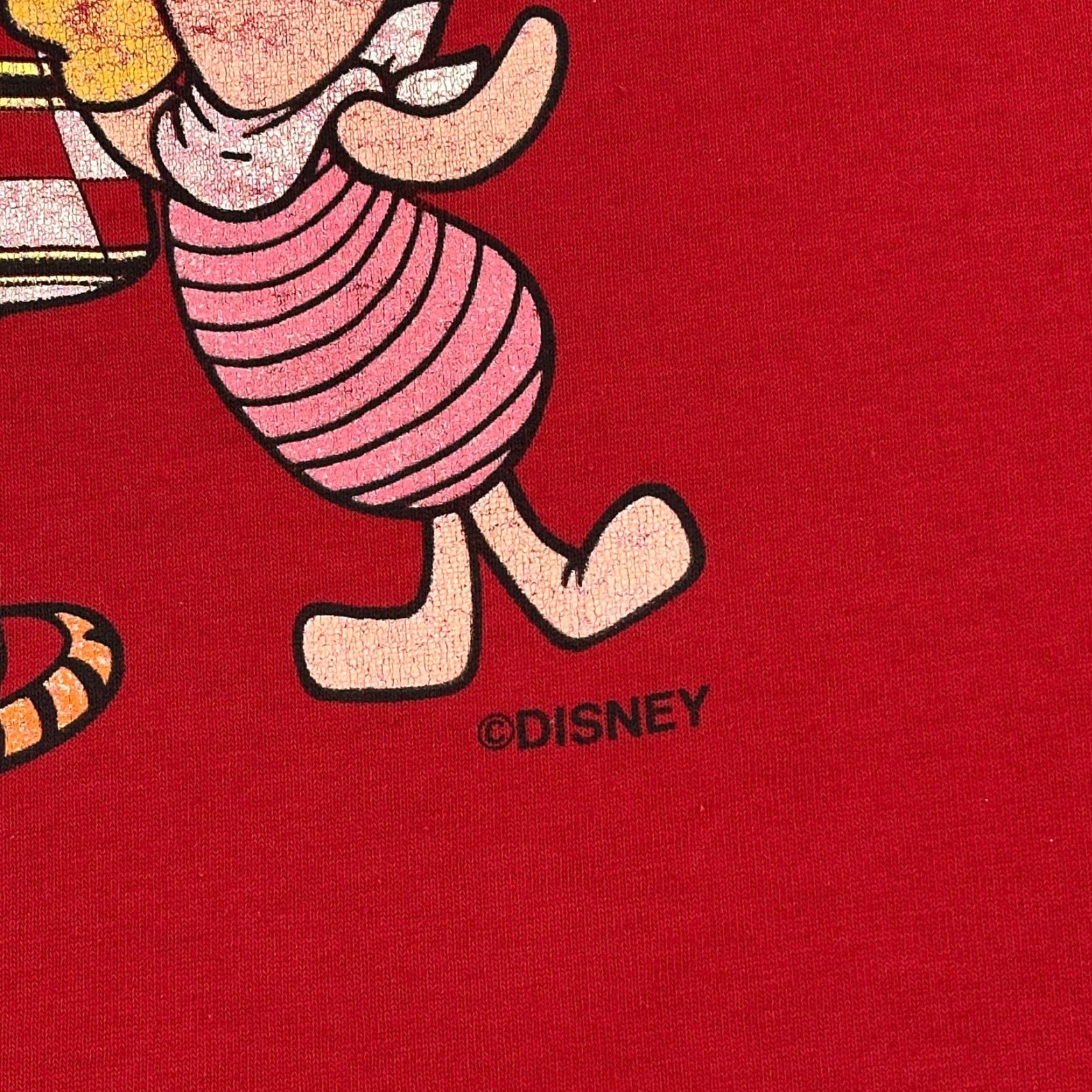 Disney VINTAGE Disney Winnie The Pooh Sleep Shirt Women's One Size Red Knit Cotton Logo 90s Cartoon Classic 80s 90s Womens Sleep Shirt Size ONE SIZE - 3 Thumbnail