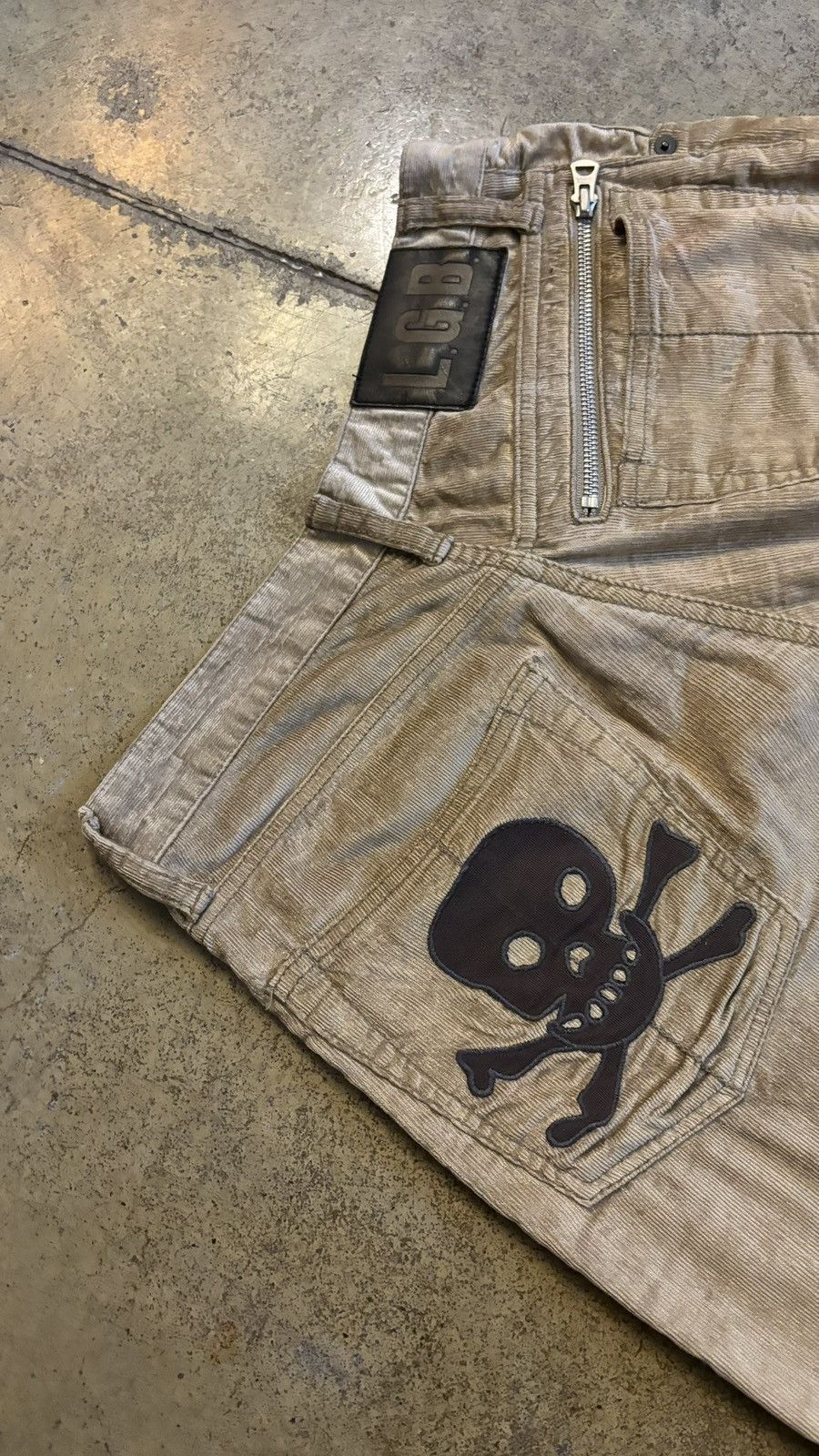Le Grande Bleu (L.G.B.) lgb biker scull corduroy pants Size US 29 - 5 Thumbnail