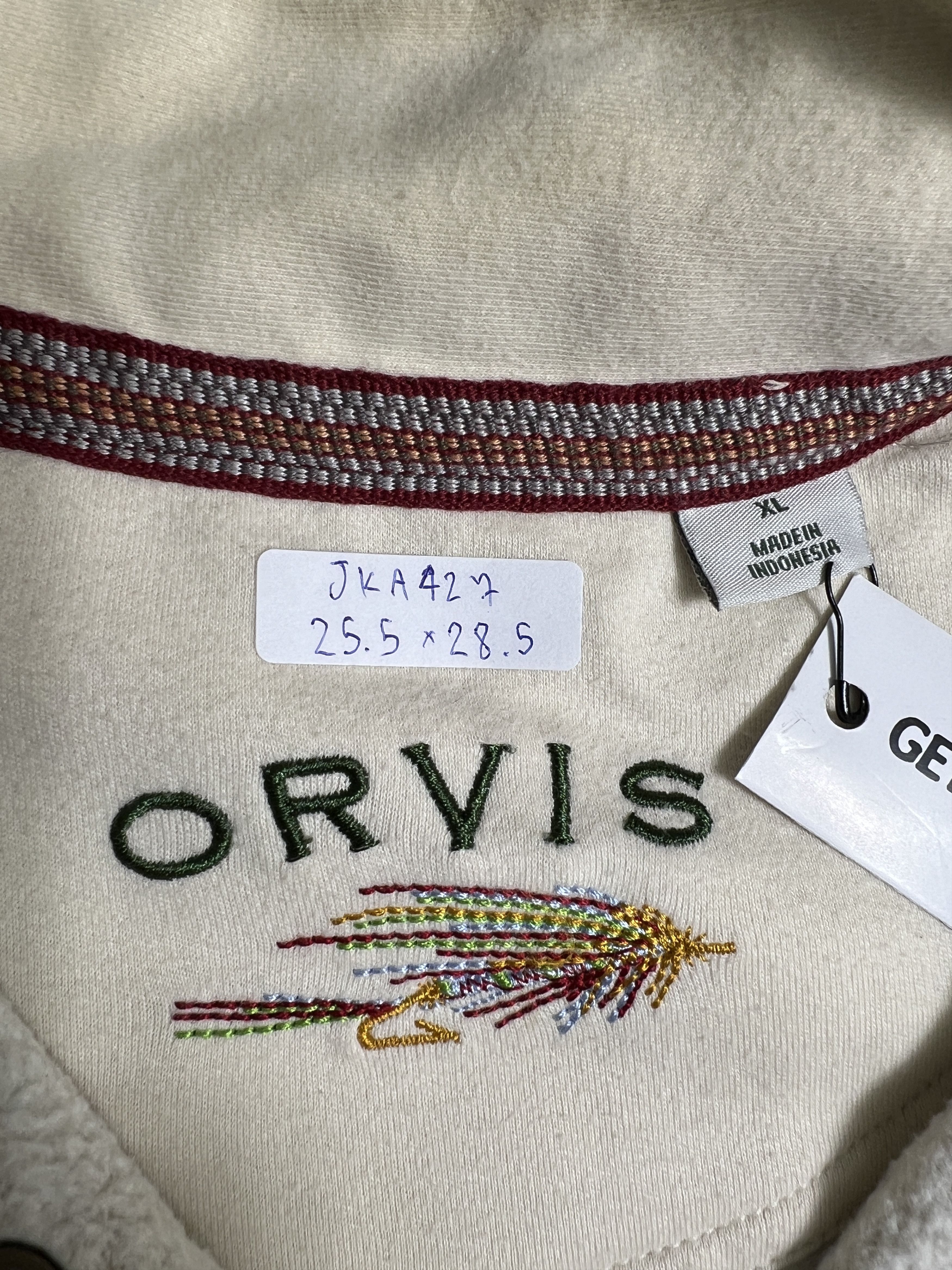 Orvis ORVIS 1/4 Zip Sweatshirt (XL) JKA427 Size US XL / EU 56 / 4 - 2 Thumbnail