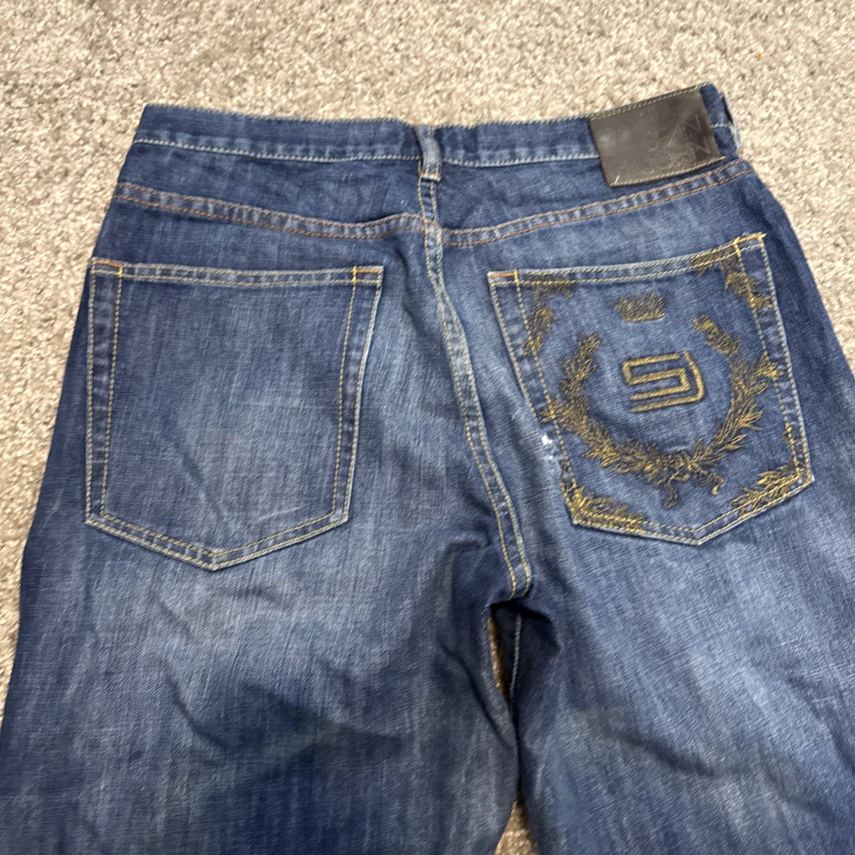 Sean John VINTAGE Sean John Jeans Dark Wash Denim 34x32 Grunge Straight Men Blue 90s Vintage Y2K Size US 34 / EU 50 - 3 Thumbnail