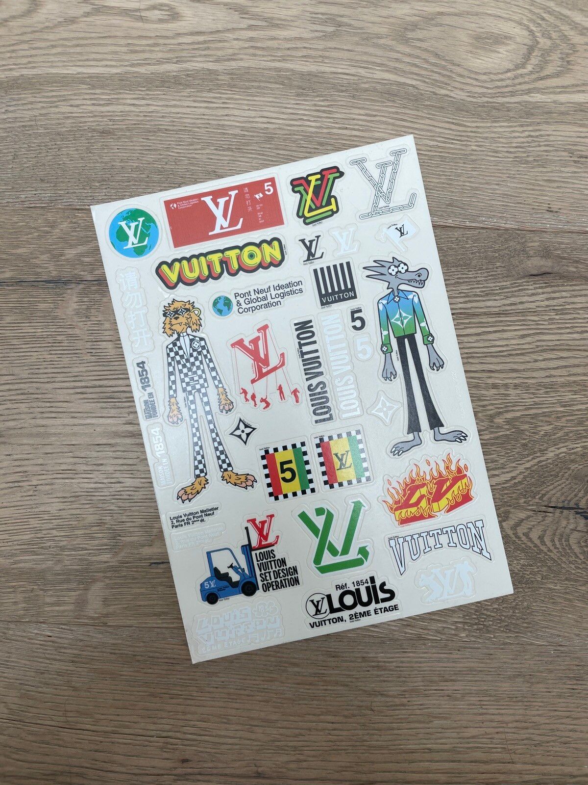 Louis Vuitton LOT X4 Louis Vuitton Stickers VIP Vivienne Monogram Fragment