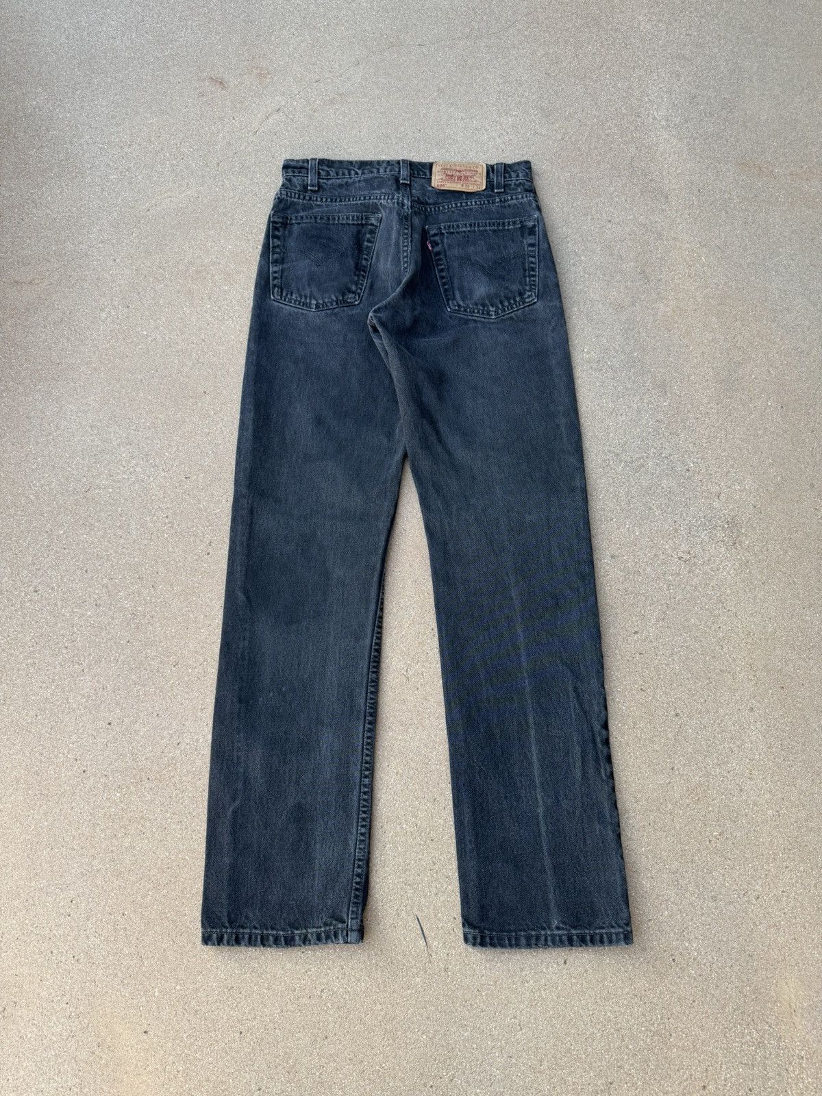 Levi's × Vintage Vtg 90’s Levi’s 505 Red Tab Straight Faded Black Jeans 30x32 Size US 30 / EU 46 - 2 Thumbnail