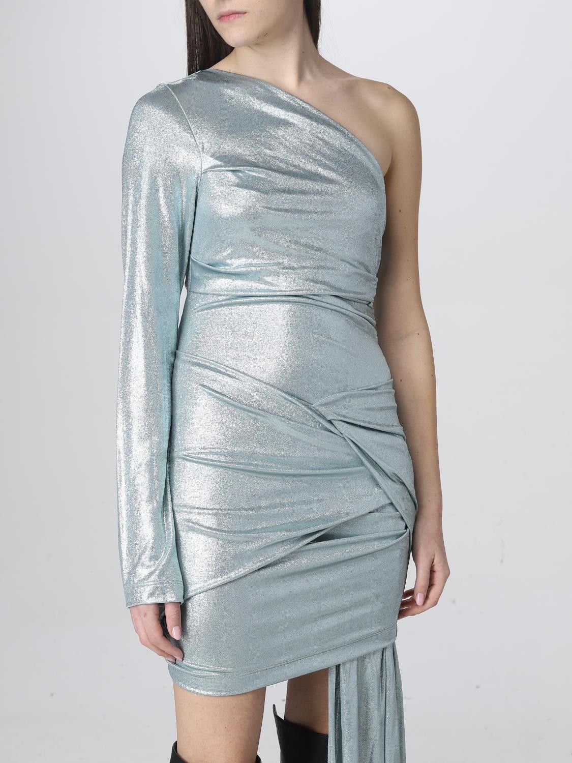 Off-White o1y1225 Mini Dress in Sky Blue Size M / US 6-8 / IT 42-44 - 4 Thumbnail