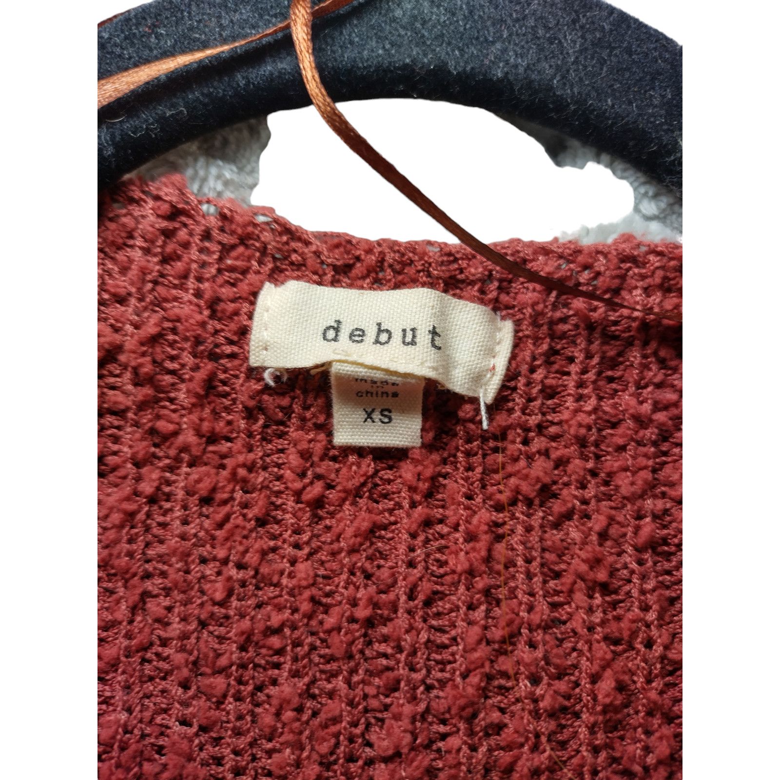 Debut Debut Womens Sweater Long Sleeves Pullover Orange Size XS Size XS / US 0-2 / IT 36-38 - 9 Thumbnail