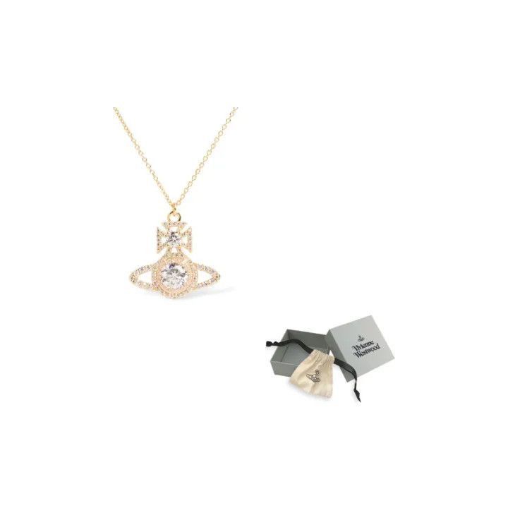 Vivienne Westwood Vivienne Westwood NORABELLE Pendant Crystal Necklace -2507 Size ONE SIZE - 1 Thumbnail