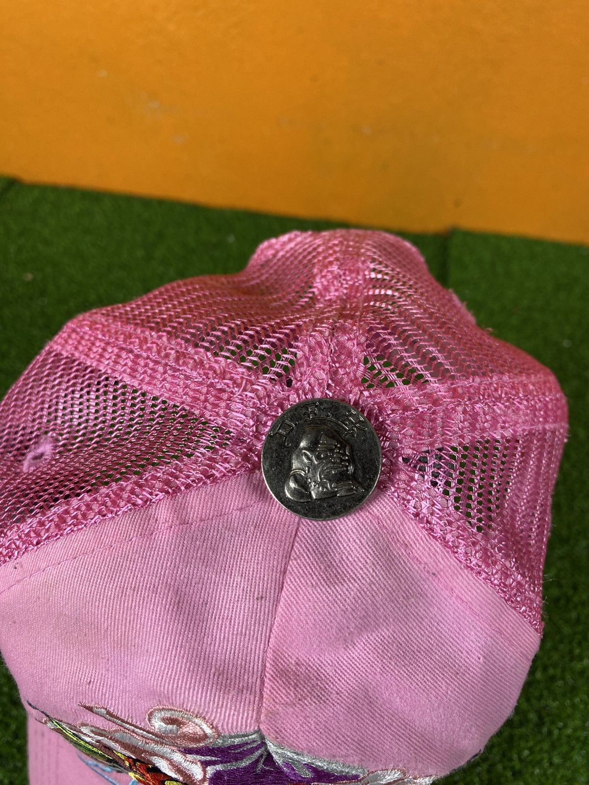 Ed Hardy Vintage Ed Hardy Pink Trucker Cap Tiger Embroidery Y2K Size ONE SIZE - 5 Thumbnail