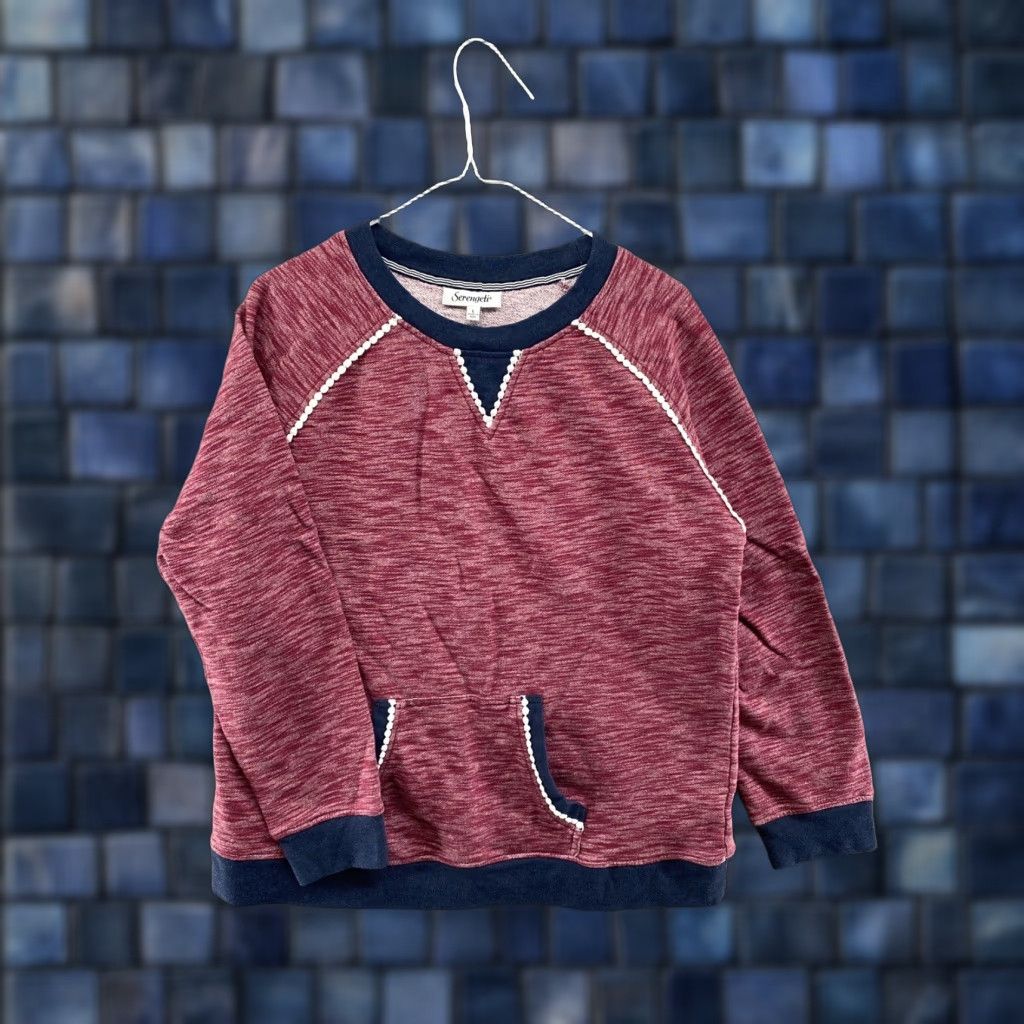 Vintage Womens Serengeti Pullover Crewneck Sweatshirt in Size Large Size L / US 10 / IT 46 - 1 Thumbnail