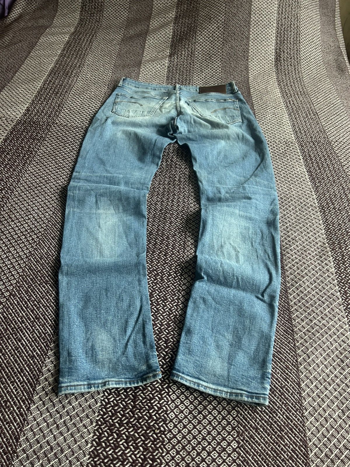 G-Star Vintage G-star Raw 3301 Slim Denim Jeans Washed Faded Sz W31 Size US 31 - 3 Thumbnail