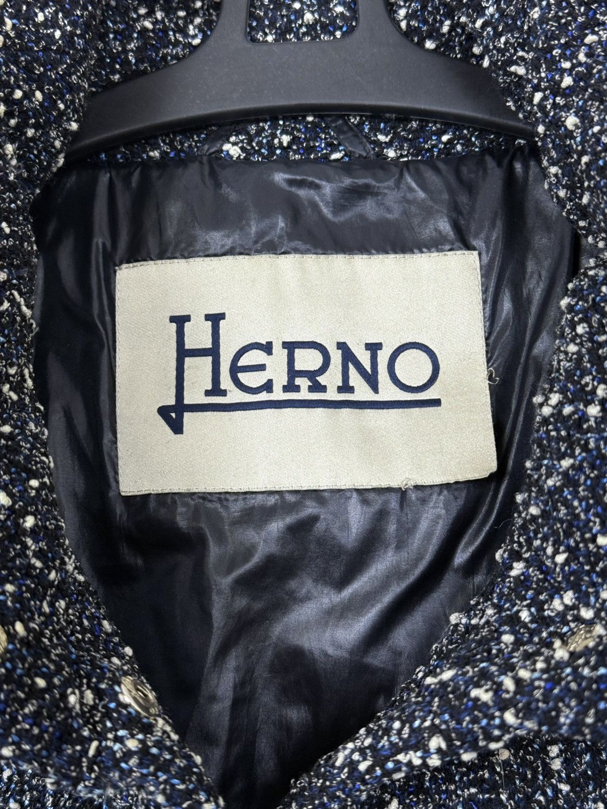 Herno Herno Women’s Tweed Down Long Jacket Size 40-42(?) Size S / US 4 / IT 40 - 7 Thumbnail