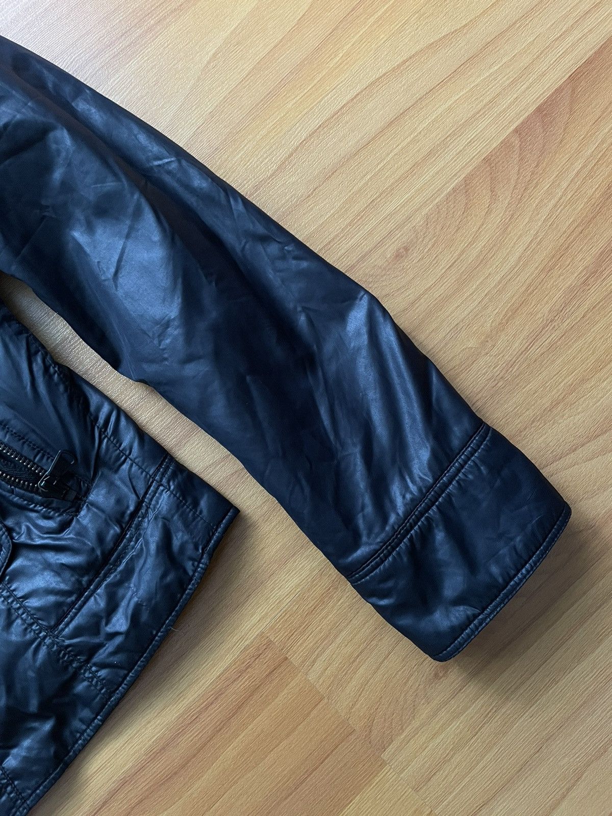 Diesel Vintage Diesel Logo Avant Garde Biker Jacket Backprint Size XS / US 0-2 / IT 36-38 - 5 Thumbnail