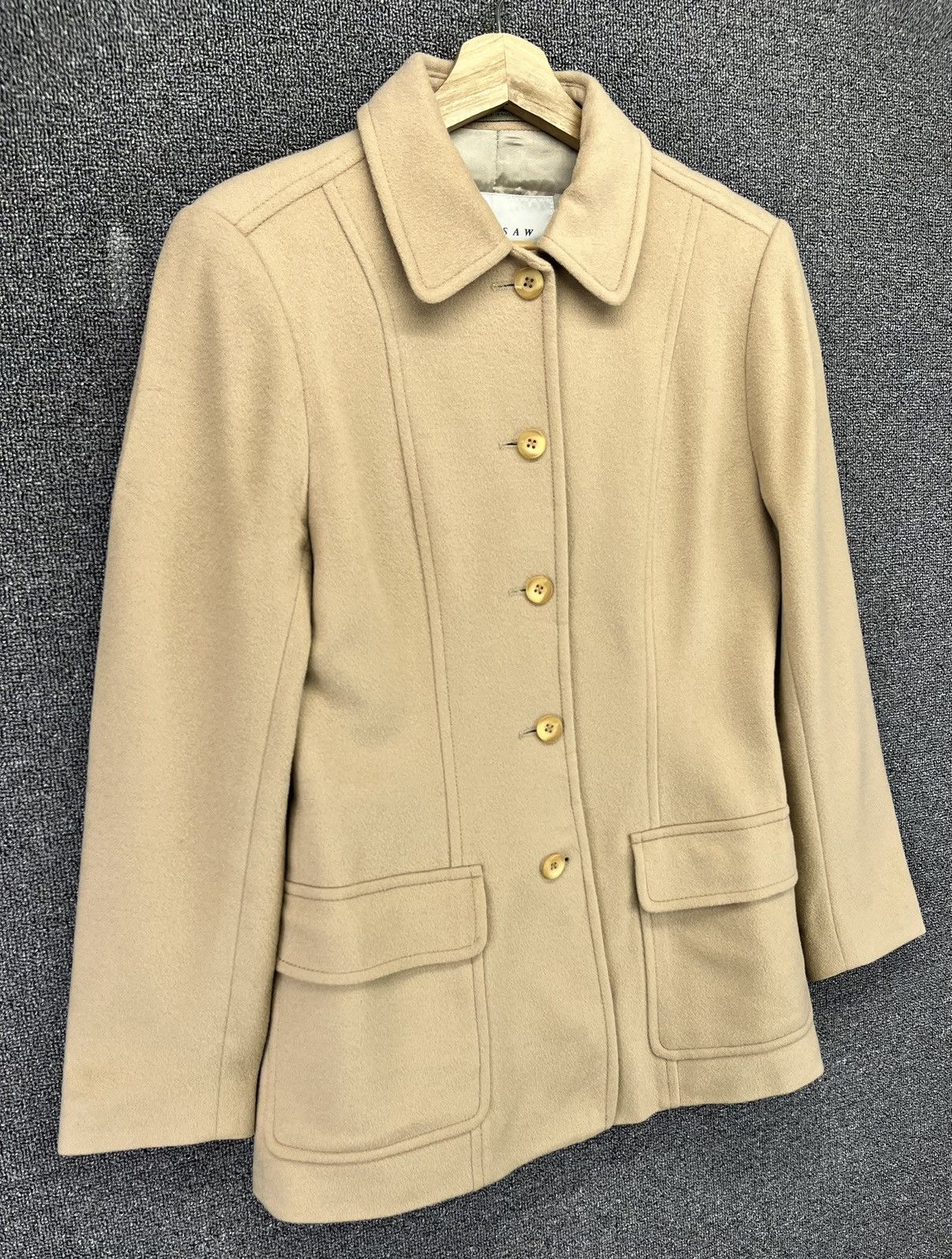 Jigsaw Vintage Jigsaw England Button Up Wool Jacket Size M / US 6-8 / IT 42-44 - 2 Thumbnail