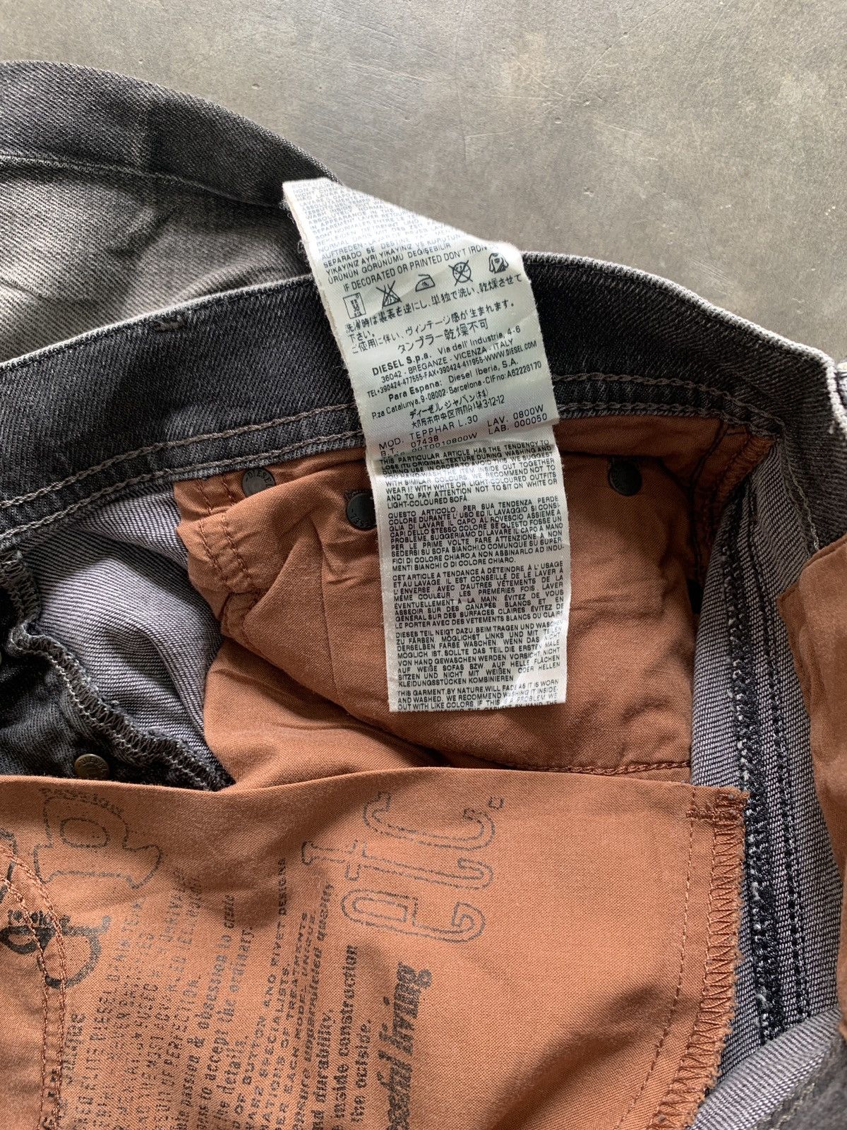 Diesel 2000s y2k diesel tepphar button fly denim Size US 29 - 10 Thumbnail