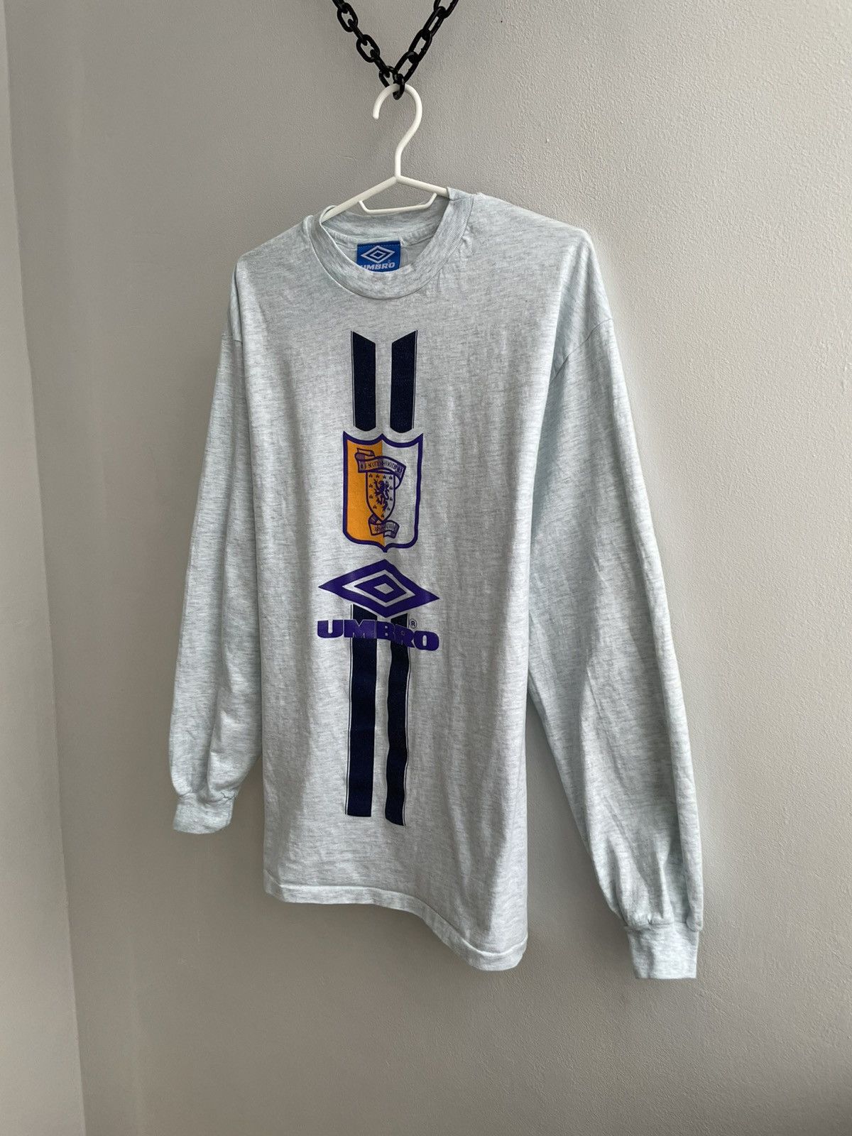 Umbro Scotland 1993 1994 1995 Umbro Cotton Long Sleeve Shirt Tee Size US L / EU 52-54 / 3 - 2 Thumbnail
