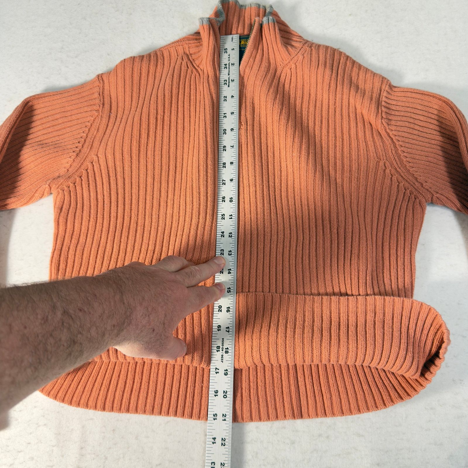 Woolrich Woolen Mills Woolrich John Rich & Bros Women L 1/4 Zip Rib Knit Sweater Size L / US 10 / IT 46 - 9 Thumbnail