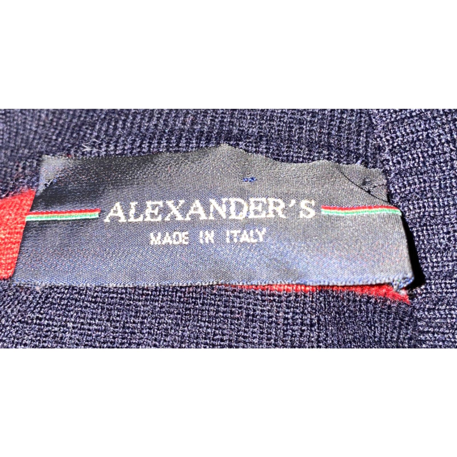 Vintage Alexander’s Sweater Shirt Mens Size S Red/Black Wool Acrylic Italian Made 1/2 Button Mens Size US S / EU 44-46 / 1 - 6 Thumbnail