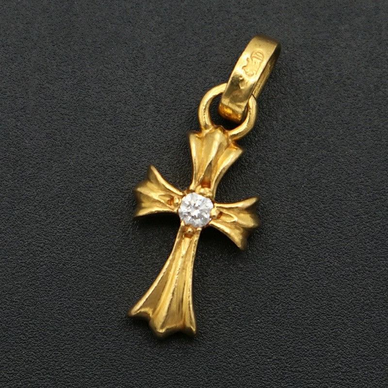 Chrome Hearts Chrome Hearts Double Diamond Baby Fat Cross Charm Size ONE SIZE - 1 Thumbnail