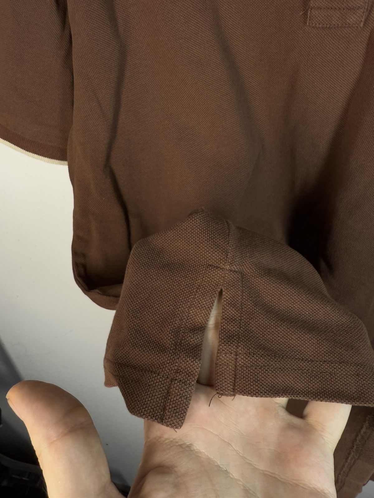 Yves Saint Laurent Brown YSL Polo Shirt YSL Tee Beige YSL Shirt Size US S / EU 44-46 / 1 - 20 Thumbnail