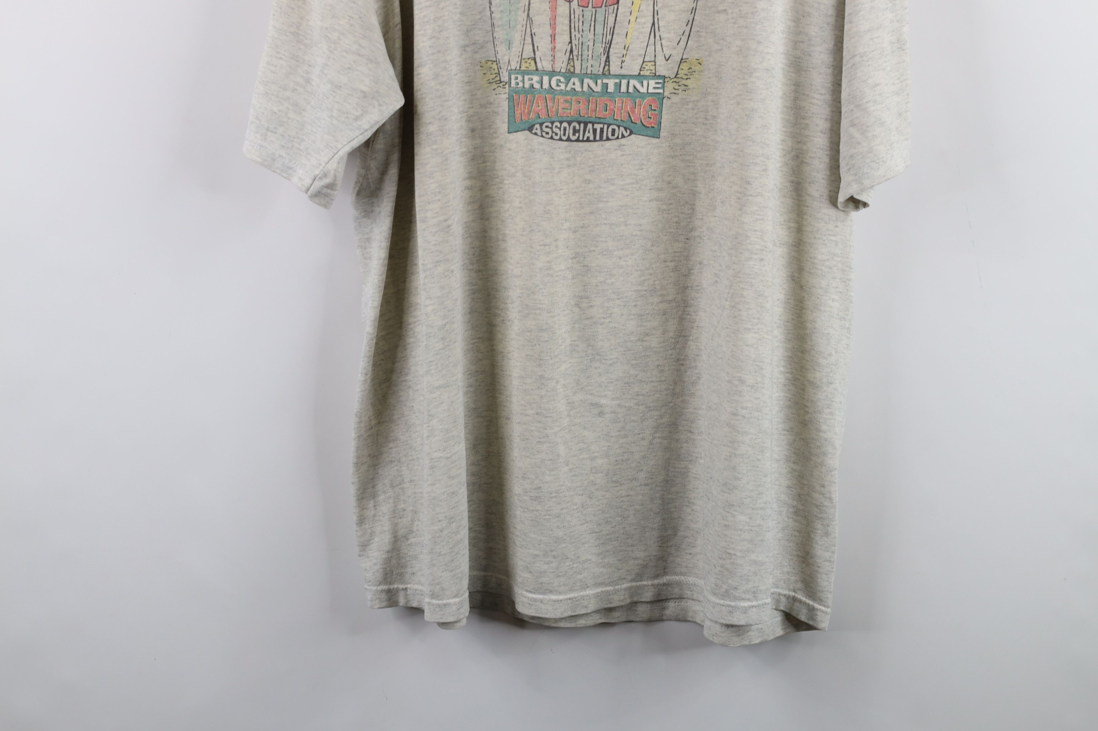 Vintage Vintage 90s Brigantine Waveriding Association T-Shirt Size US XL / EU 56 / 4 - 12 Thumbnail
