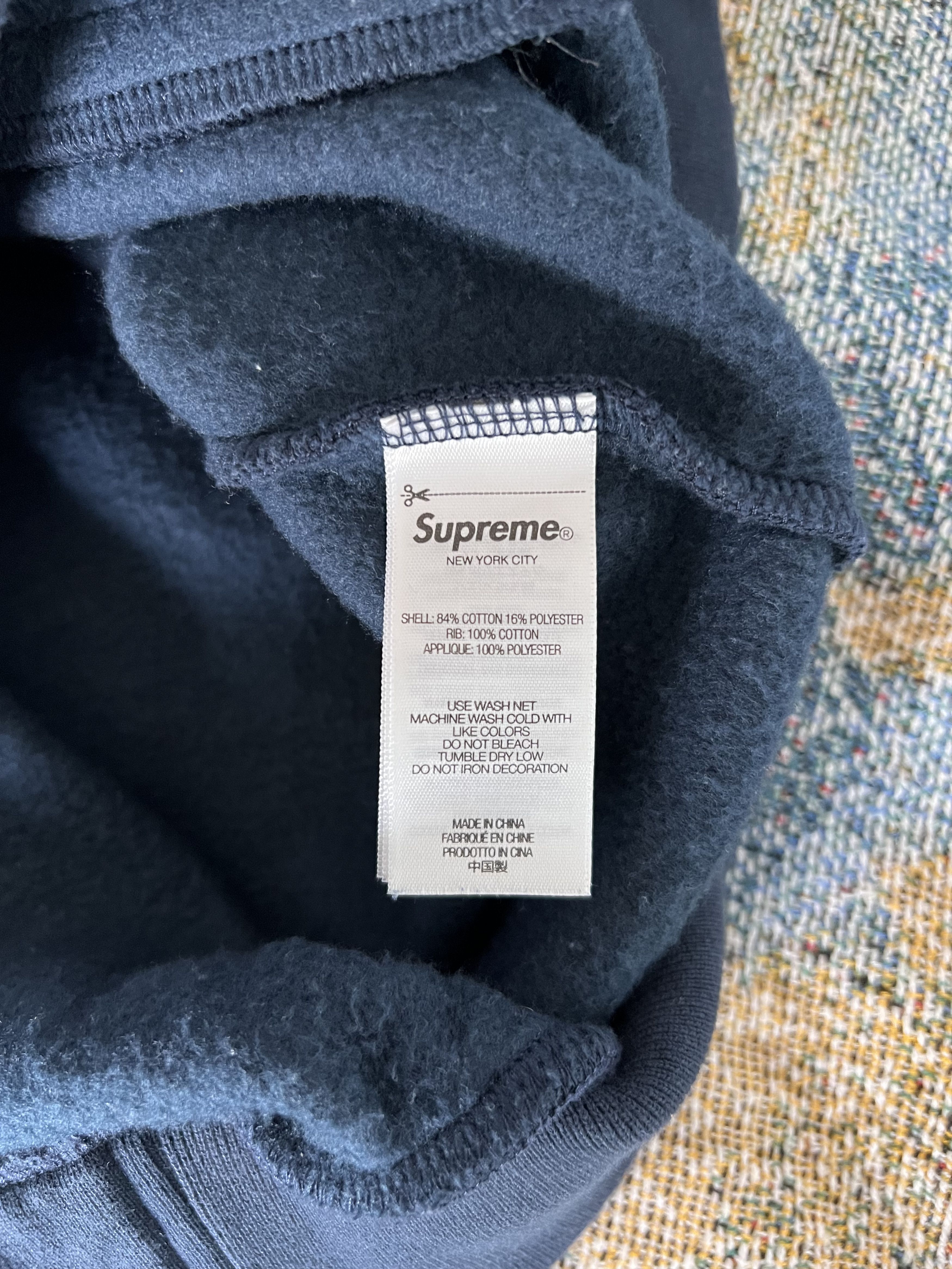 Supreme Supreme Playoffs Zip Up Hooded Sweatshirt in Navy Size US L / EU 52-54 / 3 - 11 Thumbnail